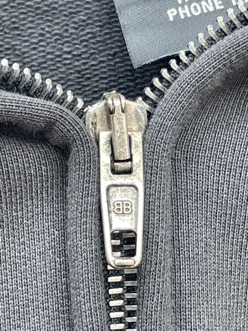 Balenciaga Balenciaga Black Zip Hoodie Size US M / EU 48-50 / 2 - 6 Thumbnail