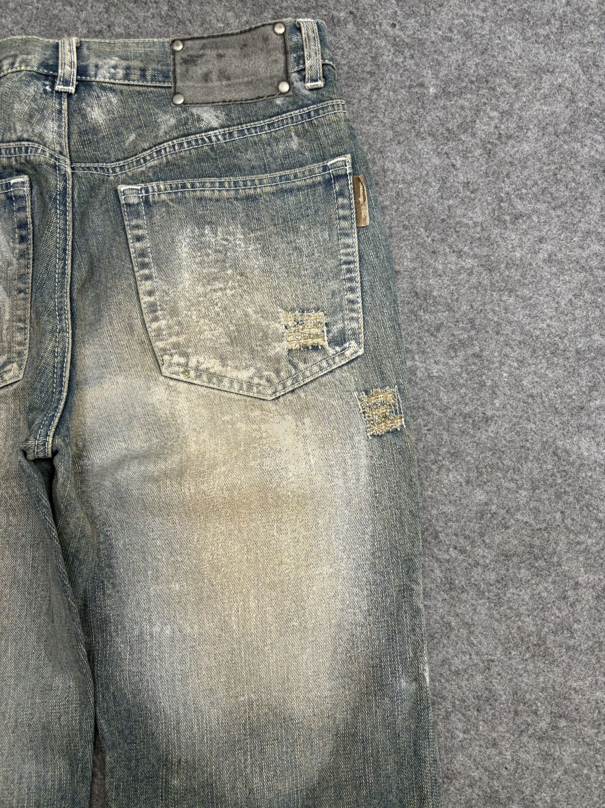 Japanese Brand 🔥FLARE🔥BERNINGS SHO Japan Punk Designer Junya Denim F546 Size US 30 / EU 46 - 15 Thumbnail