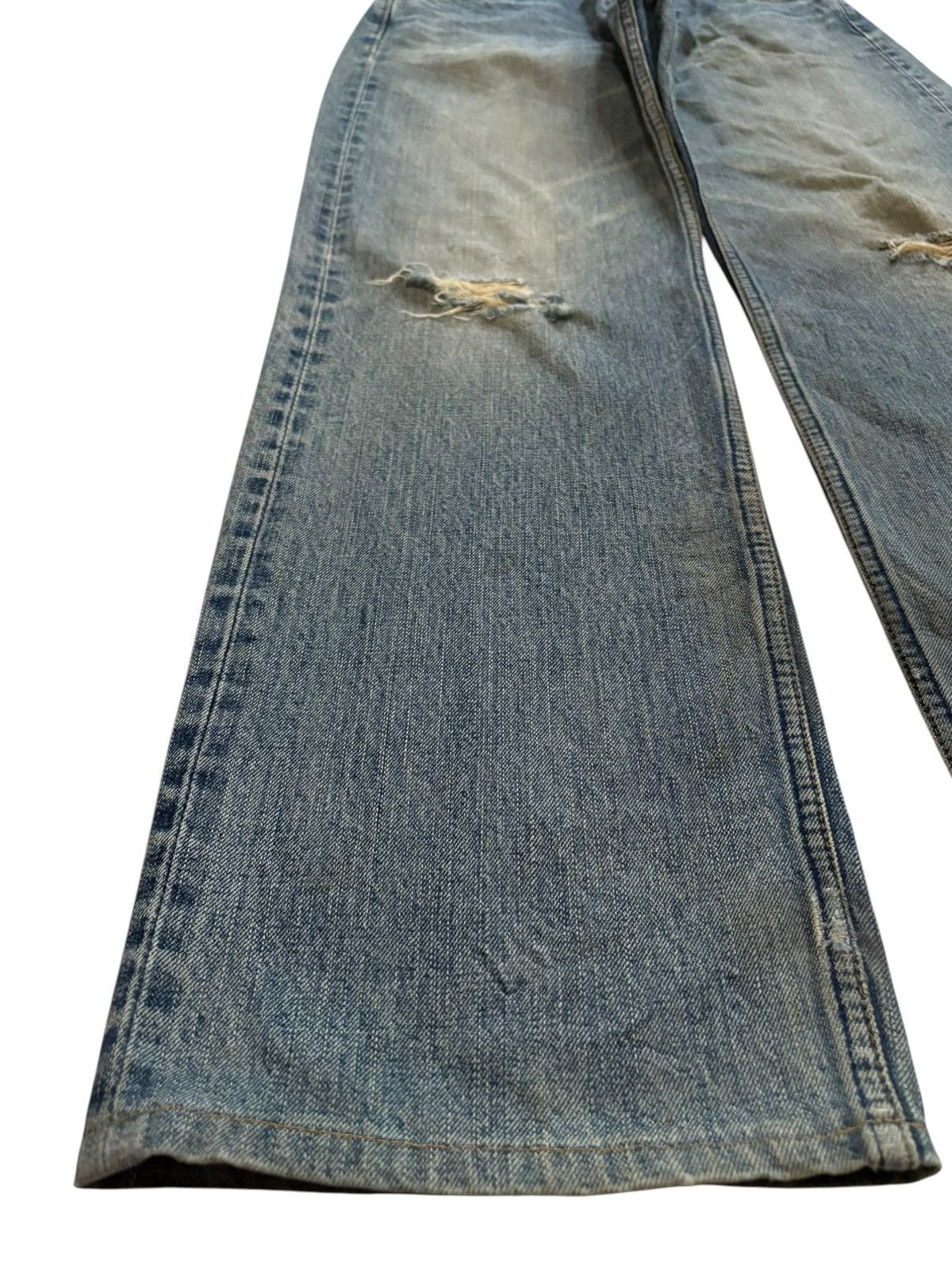 Levi's Vintage 90s Levis 504 Mud Wash Distressed Baggy Jeans Size US 28 / EU 44 - 6 Thumbnail