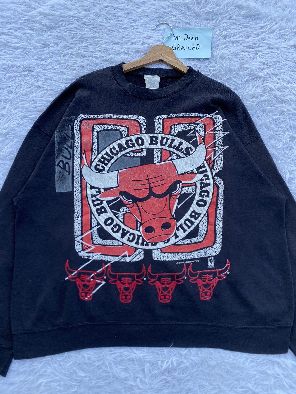 NBA Rare Vintage 90s Chicago Bulls Sweater Size US M / EU 48-50 / 2 - 4 Thumbnail