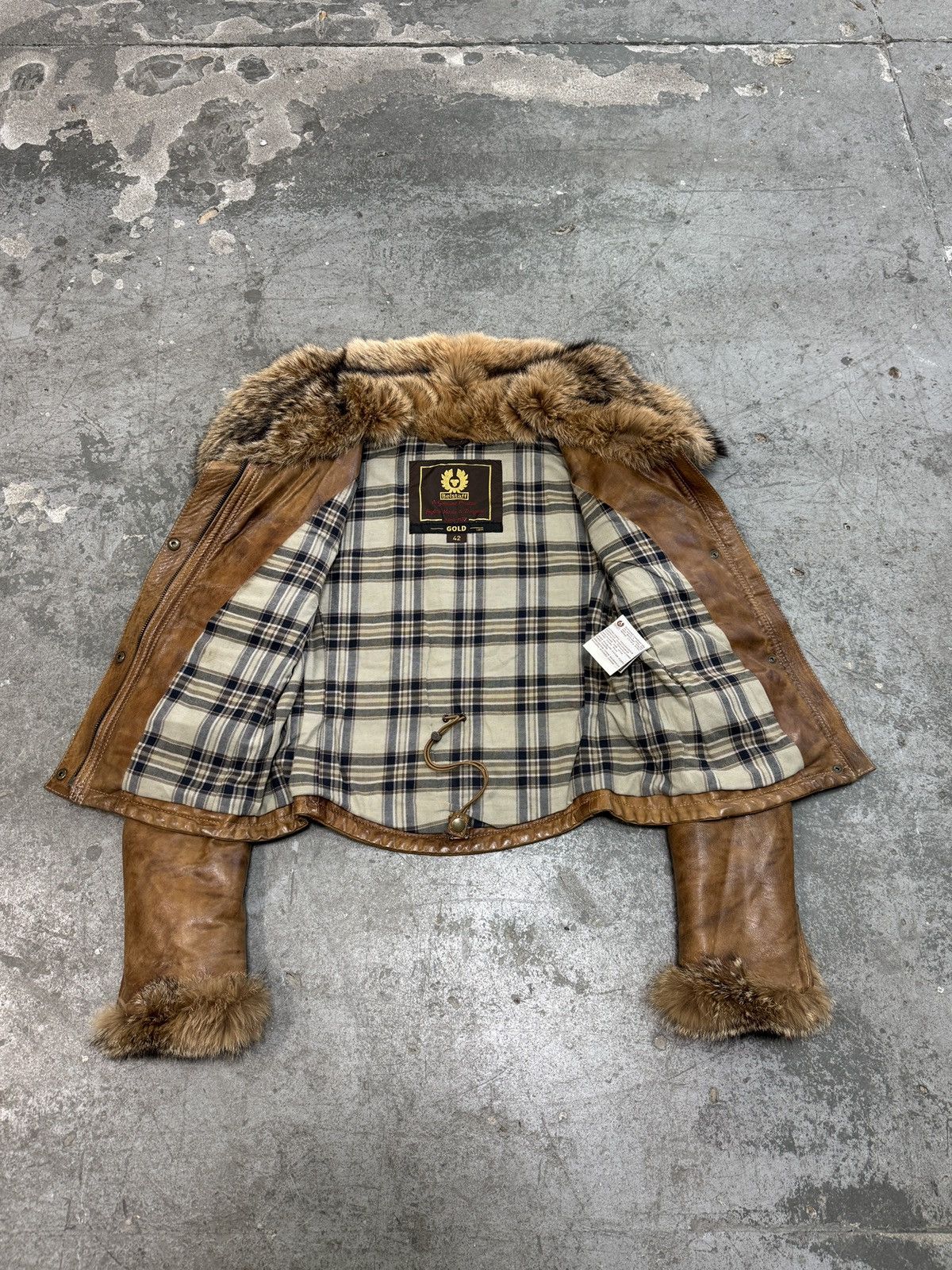 Belstaff Vintage Belstaff Real Leather With Real Fur Jacket Size M / US 6-8 / IT 42-44 - 10 Thumbnail