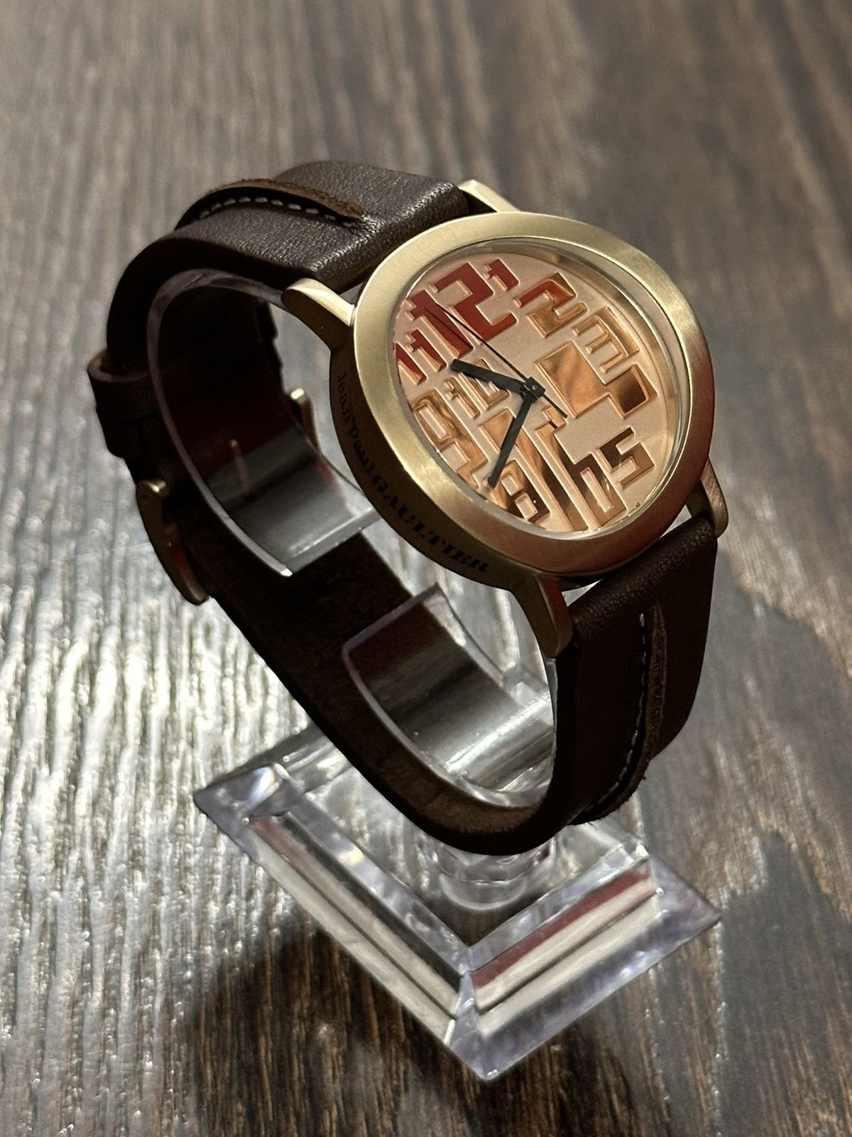Vintage 2002 Jean Paul Gaultier Abstract Asymmetrical Number Watch Size ONE SIZE - 1 Thumbnail