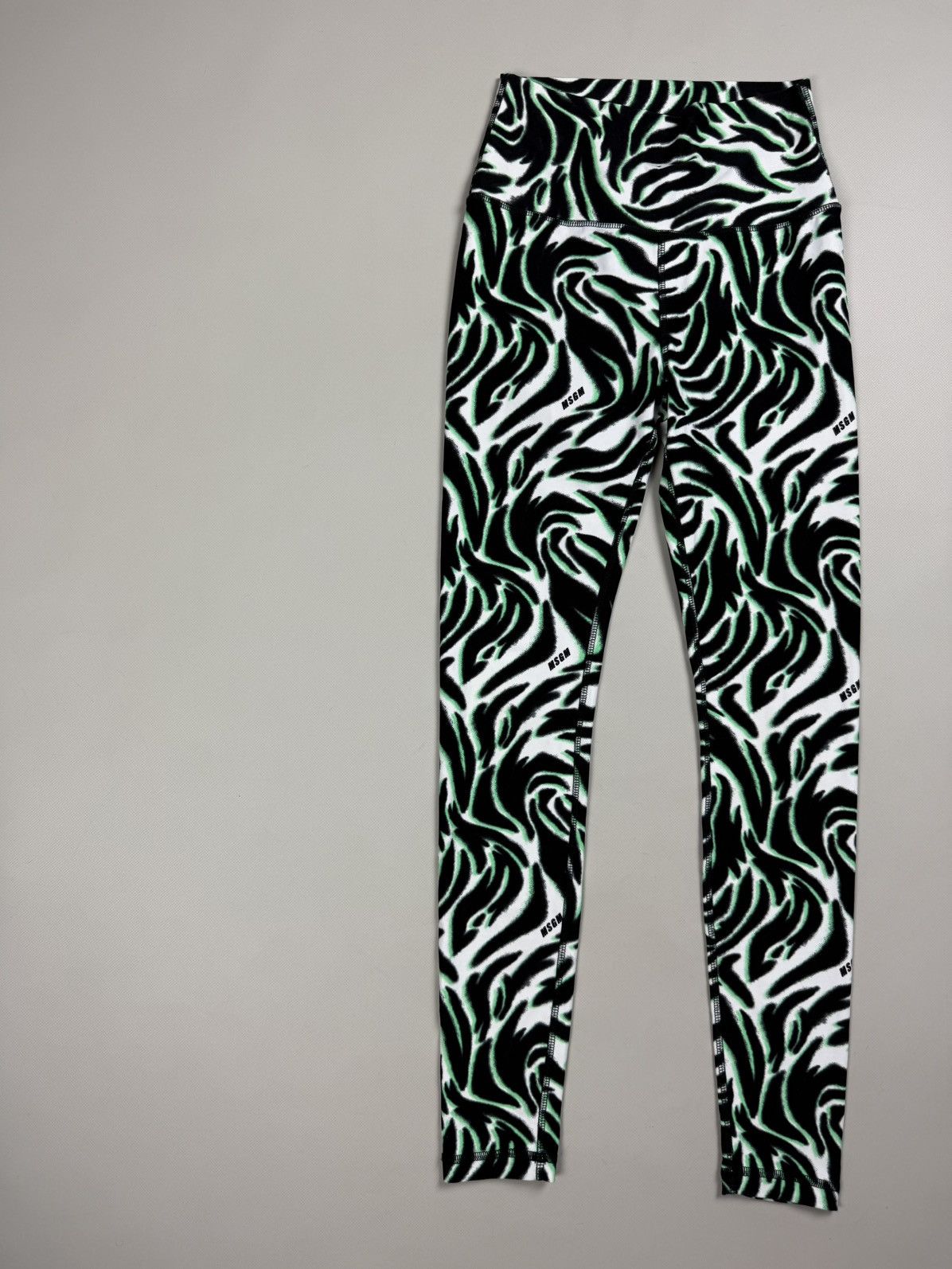 MSGM MSGM Ladies Patterned Leggins Tights Pants Size ~ S Size 28" / US 6 / IT 42 - 2 Thumbnail