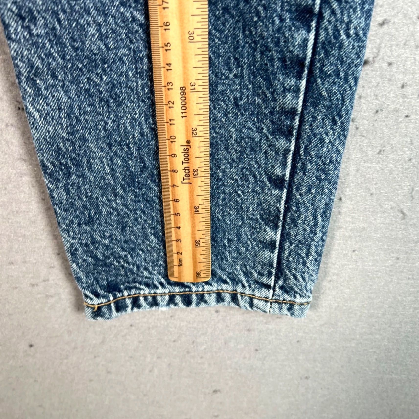 Zara Zara Jeans Womens 4 Blue Denim High-Waisted Tapered 5-Pocket Regular Inseam 27 in Vintage No 90s Theme Mens Womens Girls Size 27" / US 4 / IT 40 - 6 Thumbnail