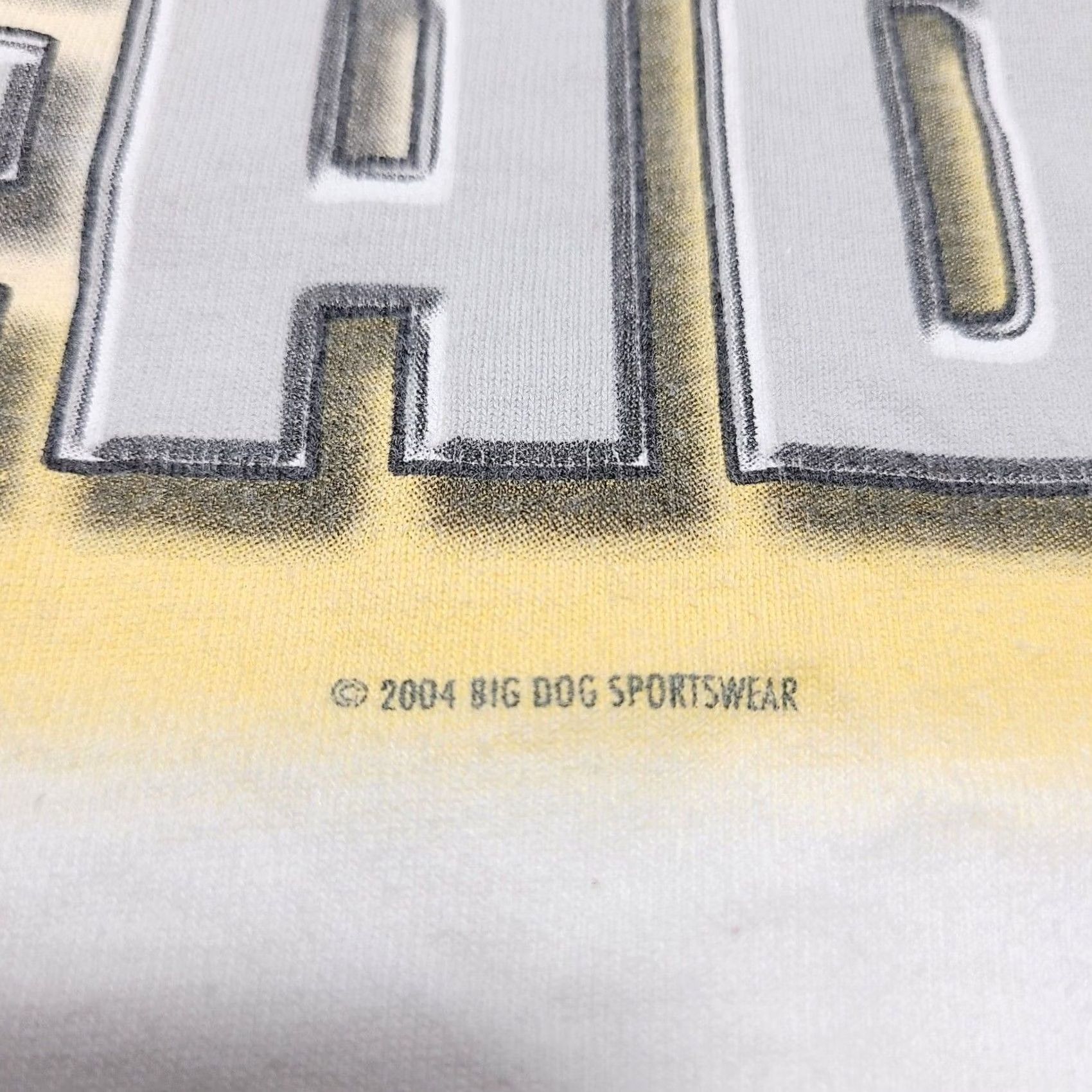 Big Dogs VINTAGE Big Dogs Graphic Tee Men 2XL White Short Sleeve Crew Neck Rested And Ready 2004 T-Shirt Mens Size US XXL / EU 58 / 5 - 4 Thumbnail