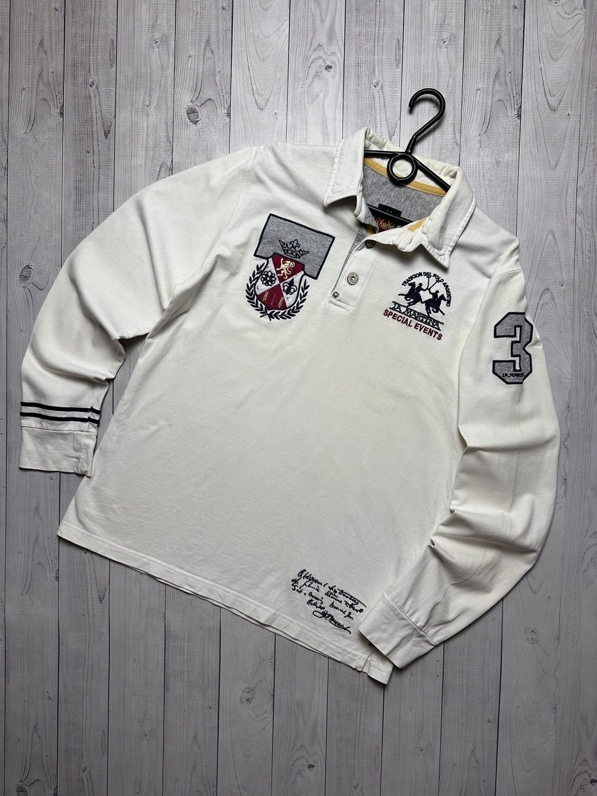Vintage L A Martina rugby jersey logo rare size XL