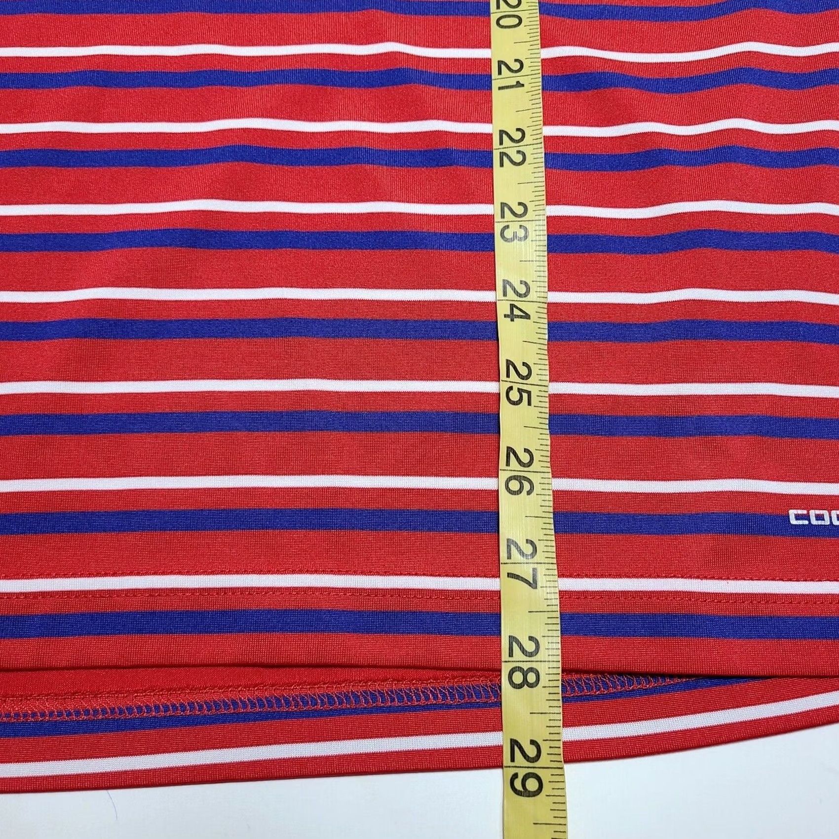 Vintage Majestic Texas Rangers Baseball Polo Men L Red Striped MLB Coolbase Size US L / EU 52-54 / 3 - 6 Thumbnail