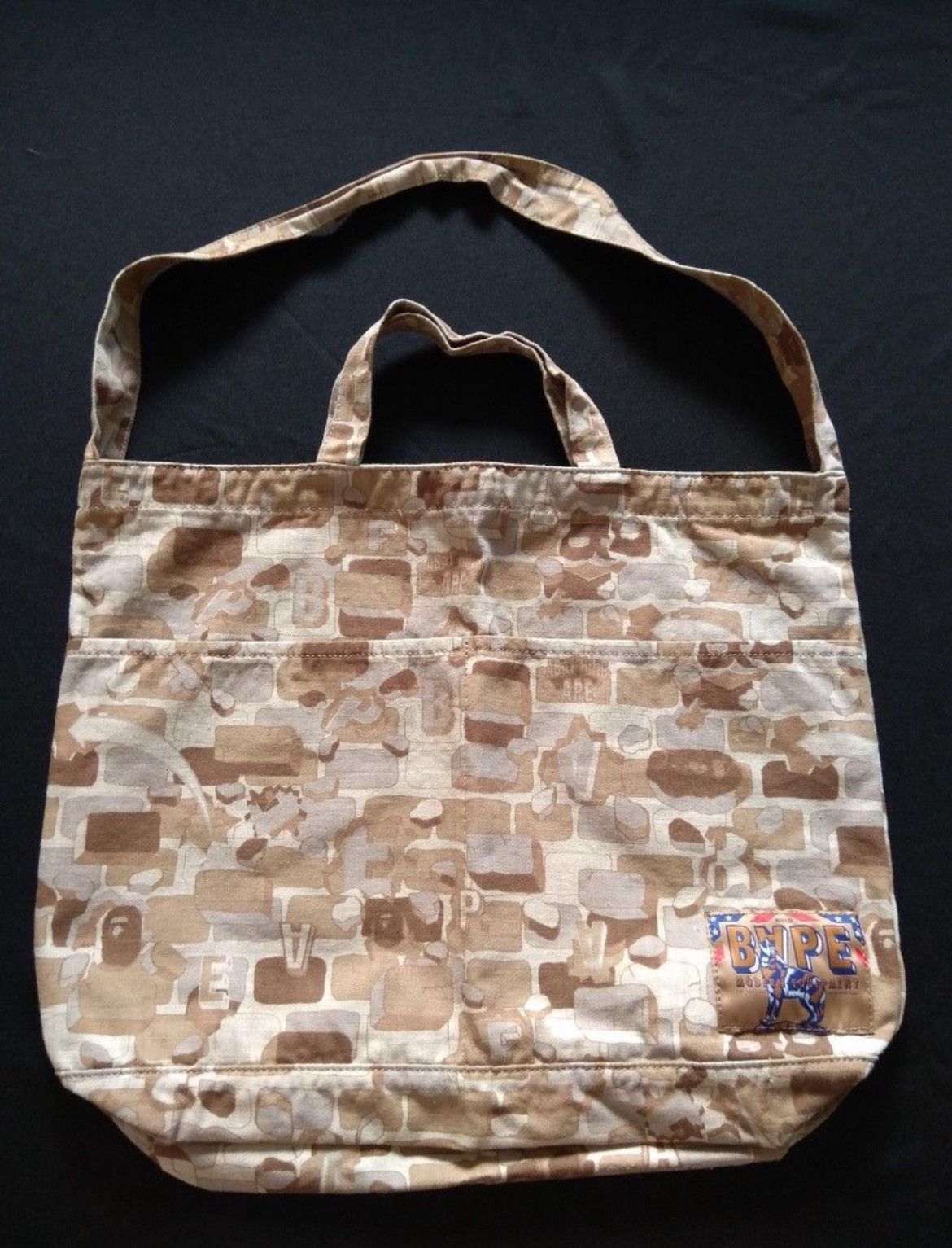 Authentic A Bathing Ape BAPE 2Way Explosive Camo Bag