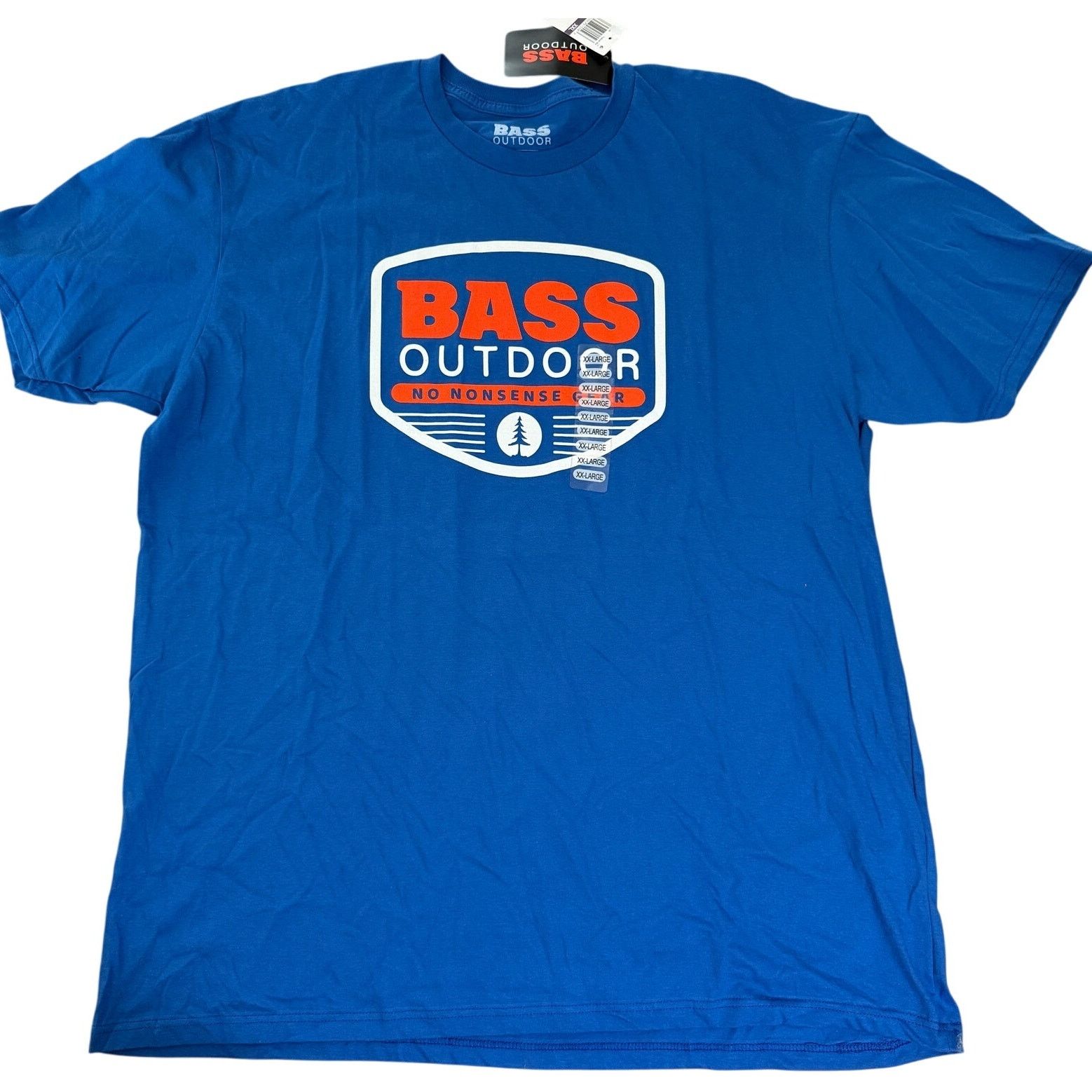 Bass Pro Shops Bass Outdoor Logo Graphic SS Crewneck T-Shirt Blue XXL 2XL Size US XXL / EU 58 / 5 - 1 Thumbnail