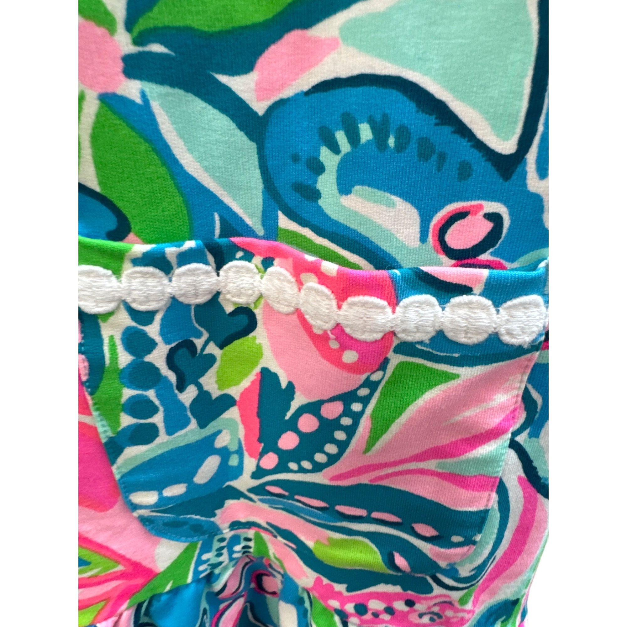 Lilly Pulitzer Lilly Pulitzer girls Vira Floral Dress Size XL - Vibrant & C Size XL / US 12-14 / IT 48-50 - 5 Thumbnail