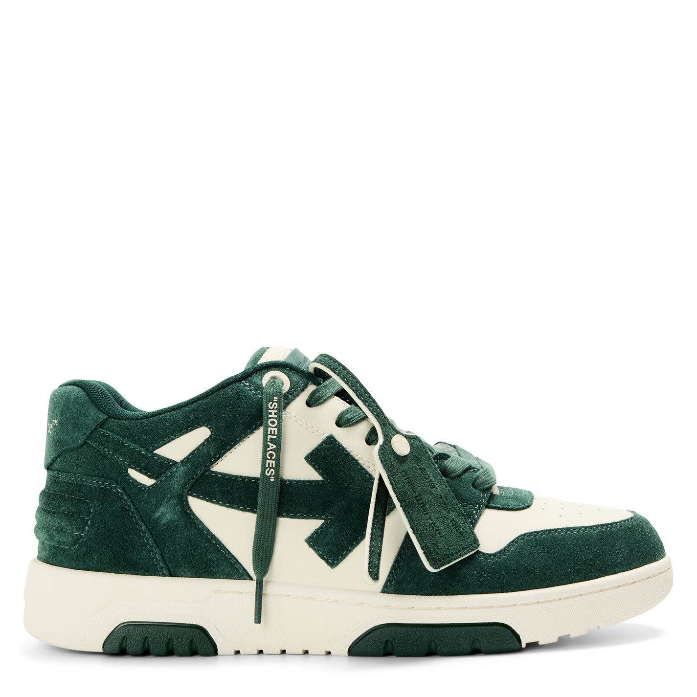 Off-White o1g2r1mq0226 Outofoffice Low-Top Trainers in Green/Ecru Size US 6 / EU 39 - 1 Thumbnail