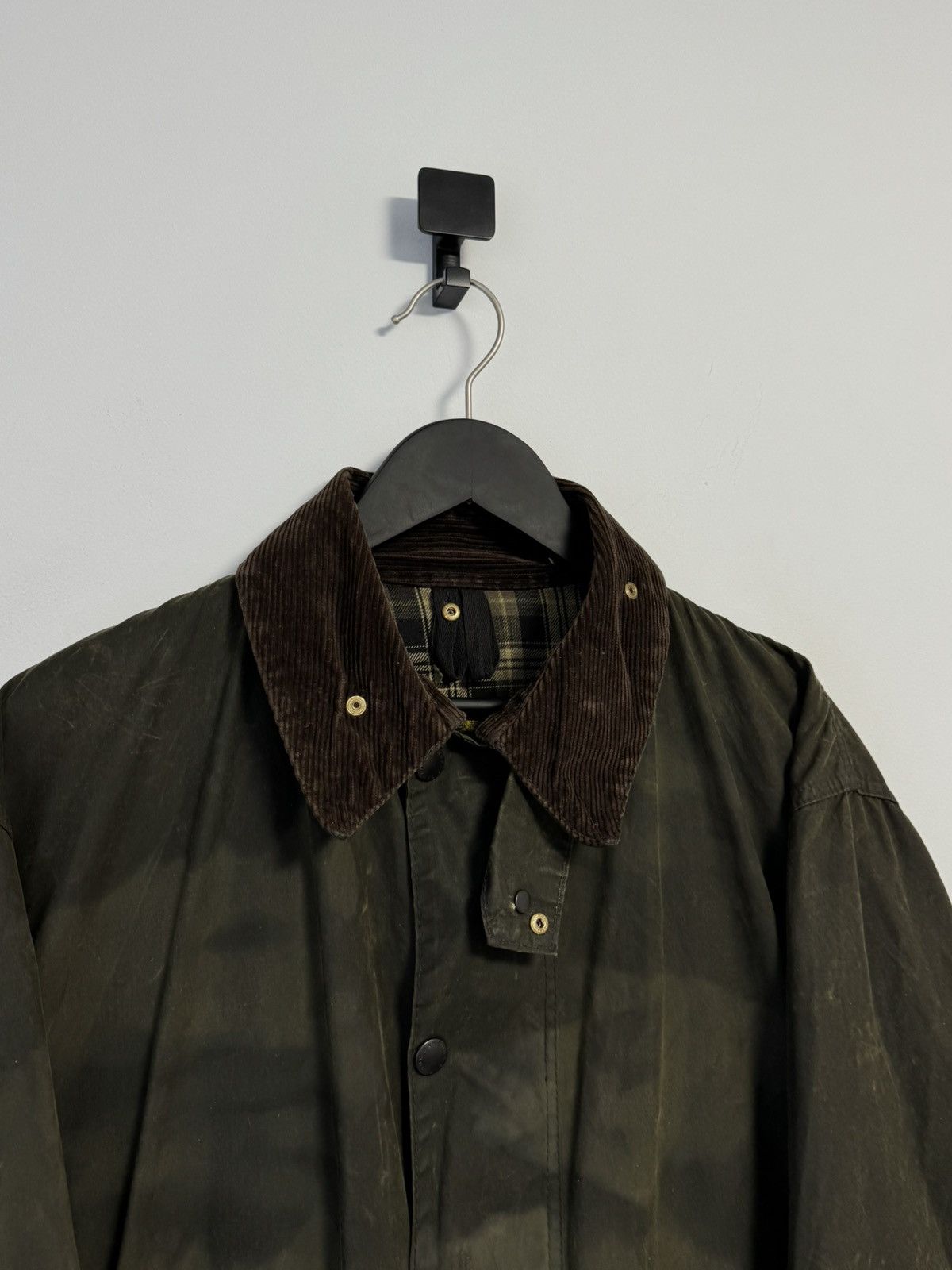 Barbour Vintage Barbour Border Waxed Cotton Mens Jacket Coat Size US XL / EU 56 / 4 - 4 Thumbnail