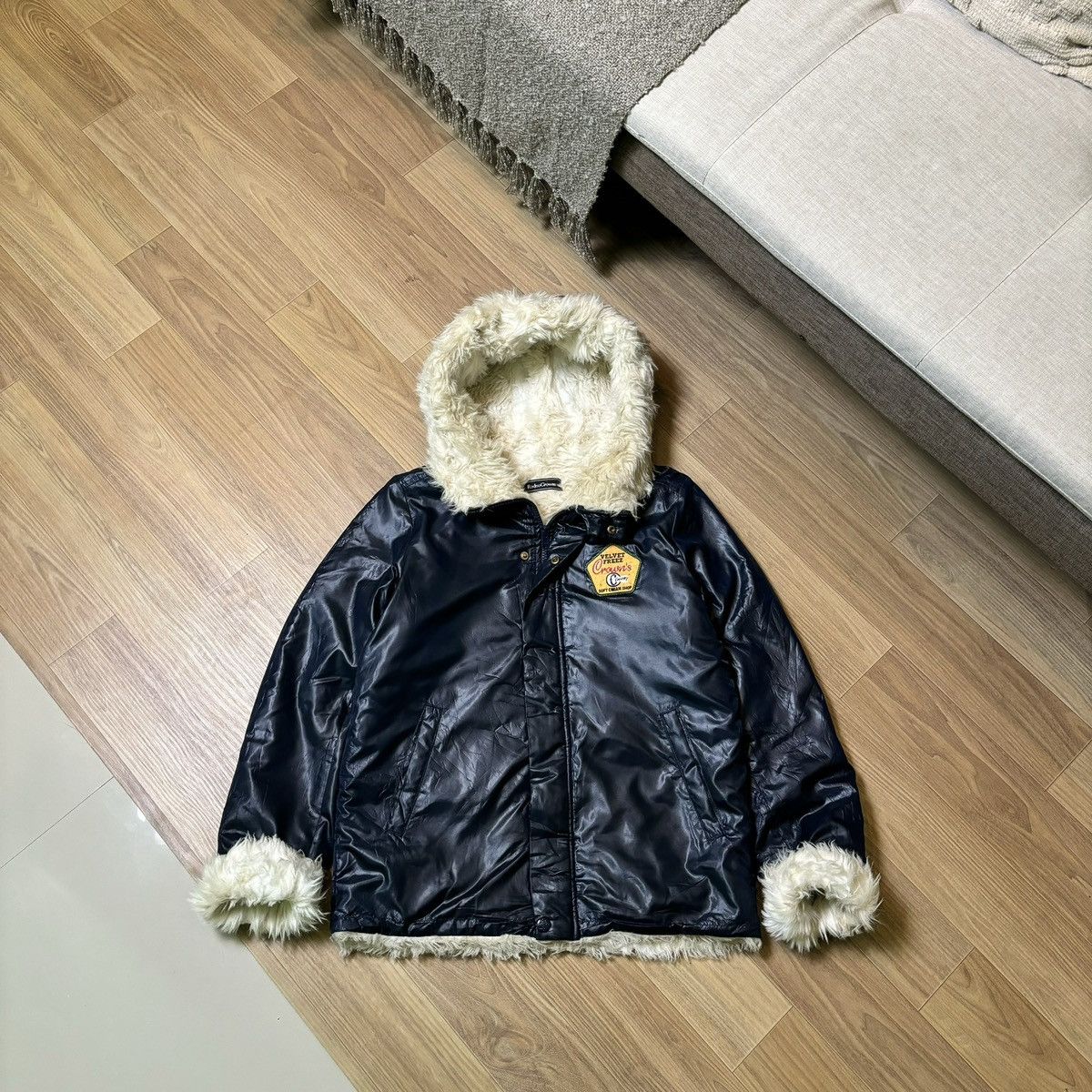 If Six Was Nine × Le Grande Bleu (L.G.B.) Rodeo crowns Fur faux jacket IfSixWasNine LGB Style Size US M / EU 48-50 / 2 - 3 Thumbnail