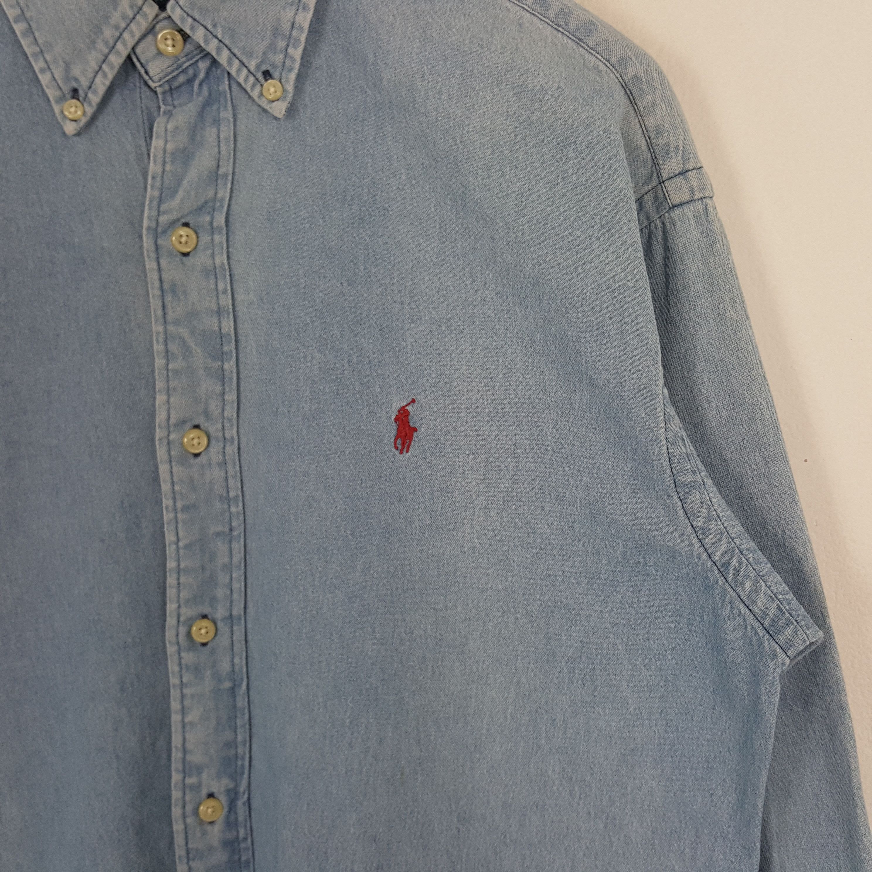 Polo Ralph Lauren × Vintage Vintage Polo by Ralph Lauren Luxury Brand Shirt Button Up Size US XL / EU 56 / 4 - 2 Thumbnail