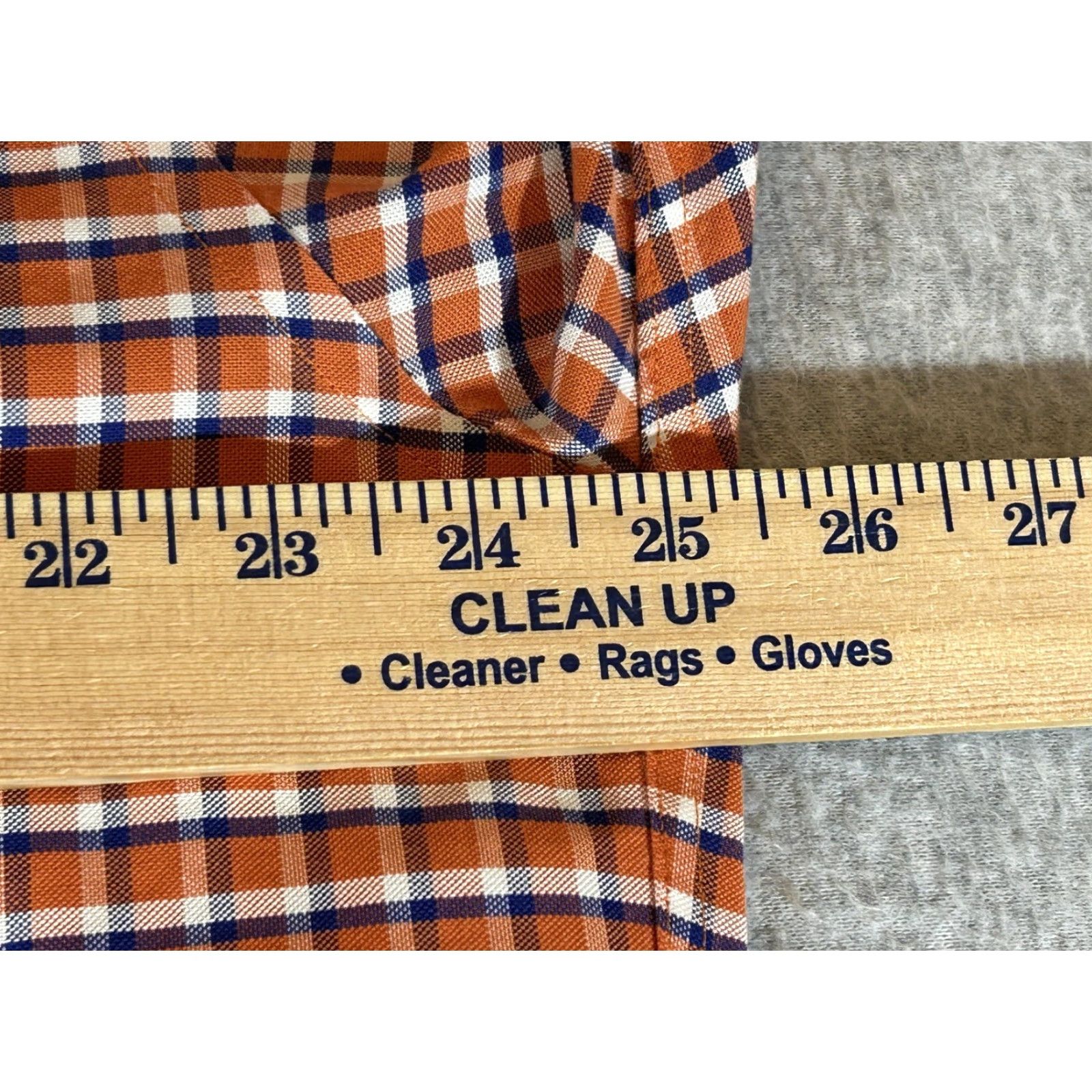 Brooks Brothers Brooks Brothers Shirt Mens Large Orange Plaid 346 Non Iron Long Sleeve Button Front Dress Shirt Size US L / EU 52-54 / 3 - 4 Thumbnail