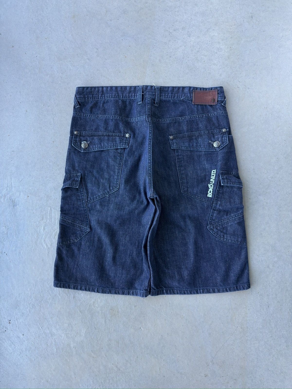 Southpole Vtg y2k Ecko Unltd. Baggy Denim Jeans Shorts Size US 36 / EU 52 - 2 Thumbnail