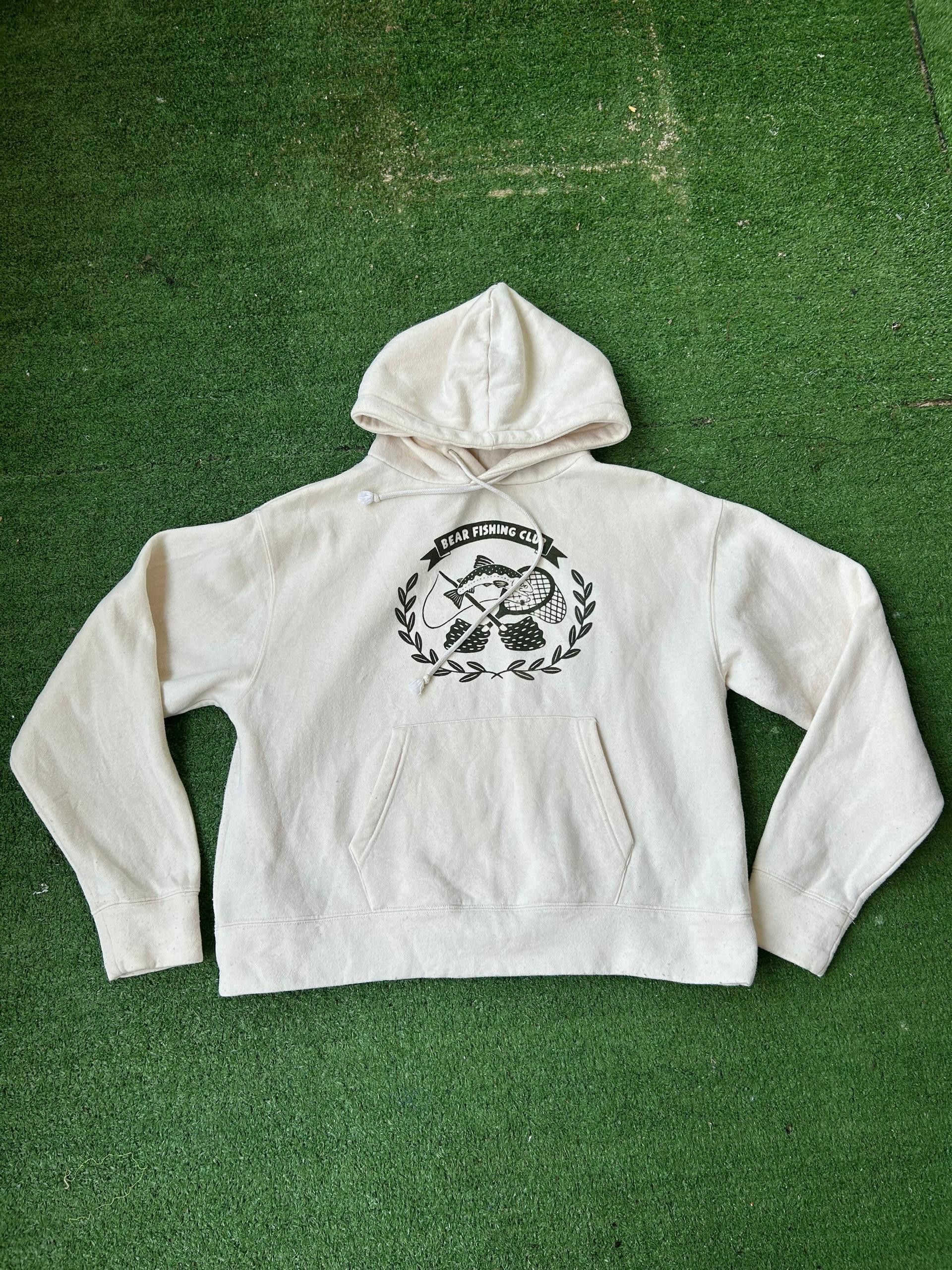 Vintage Vintage Bear Fishing Club Crop Top Hoodie Size US M / EU 48-50 / 2 - 1 Thumbnail
