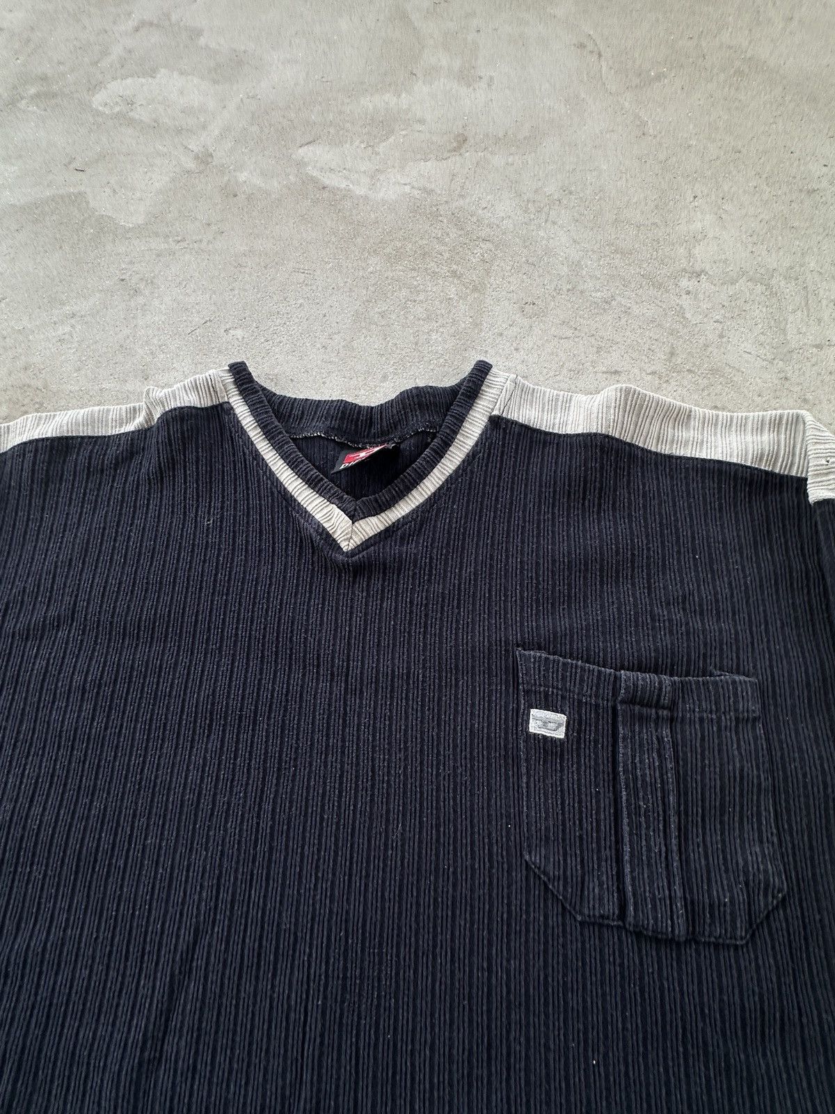 Diesel Vintage Sweatshirt Diesel Y2K Embroiled Logo Blue L Size US L / EU 52-54 / 3 - 4 Thumbnail