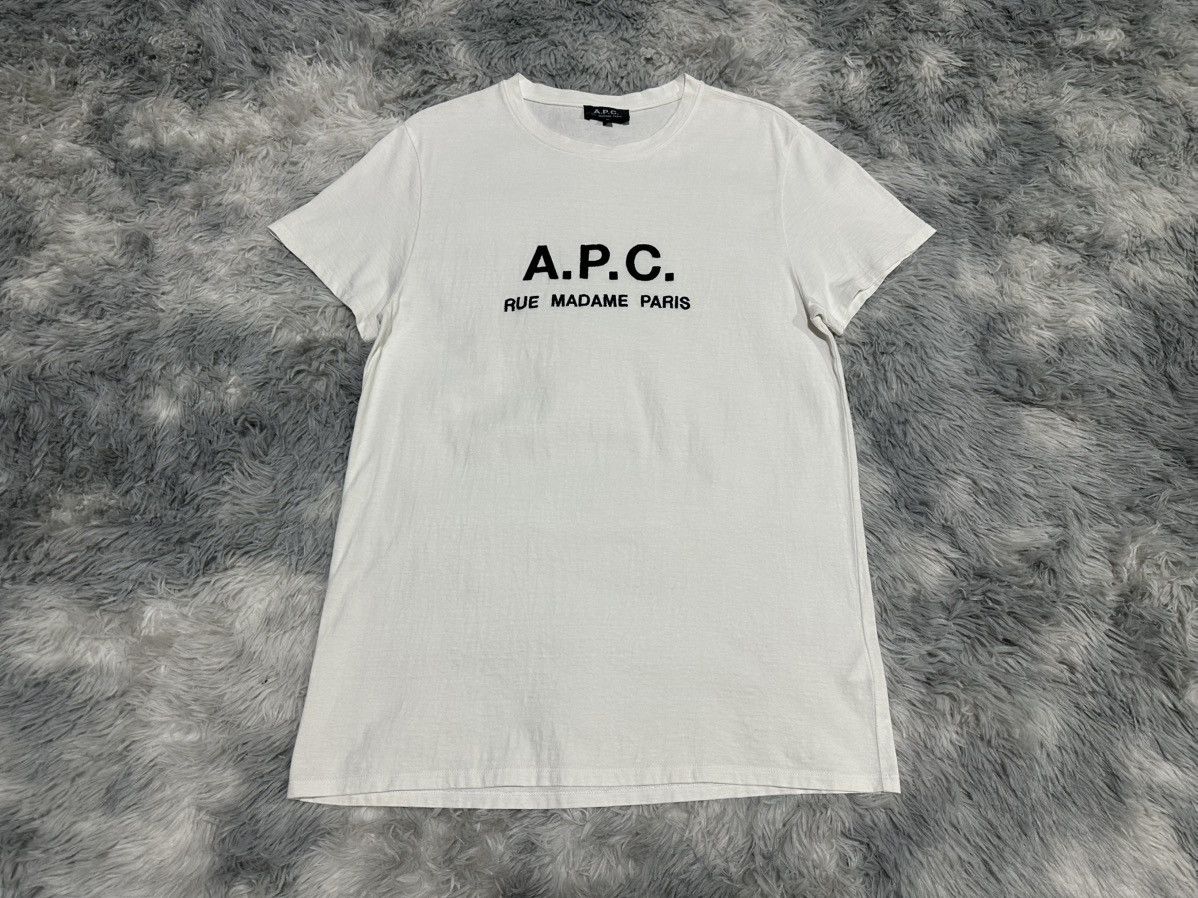 A.P.C. 🔥Vintage A.P.C. Shirt White Embroidered Logo Size US M / EU 48-50 / 2 - 2 Thumbnail