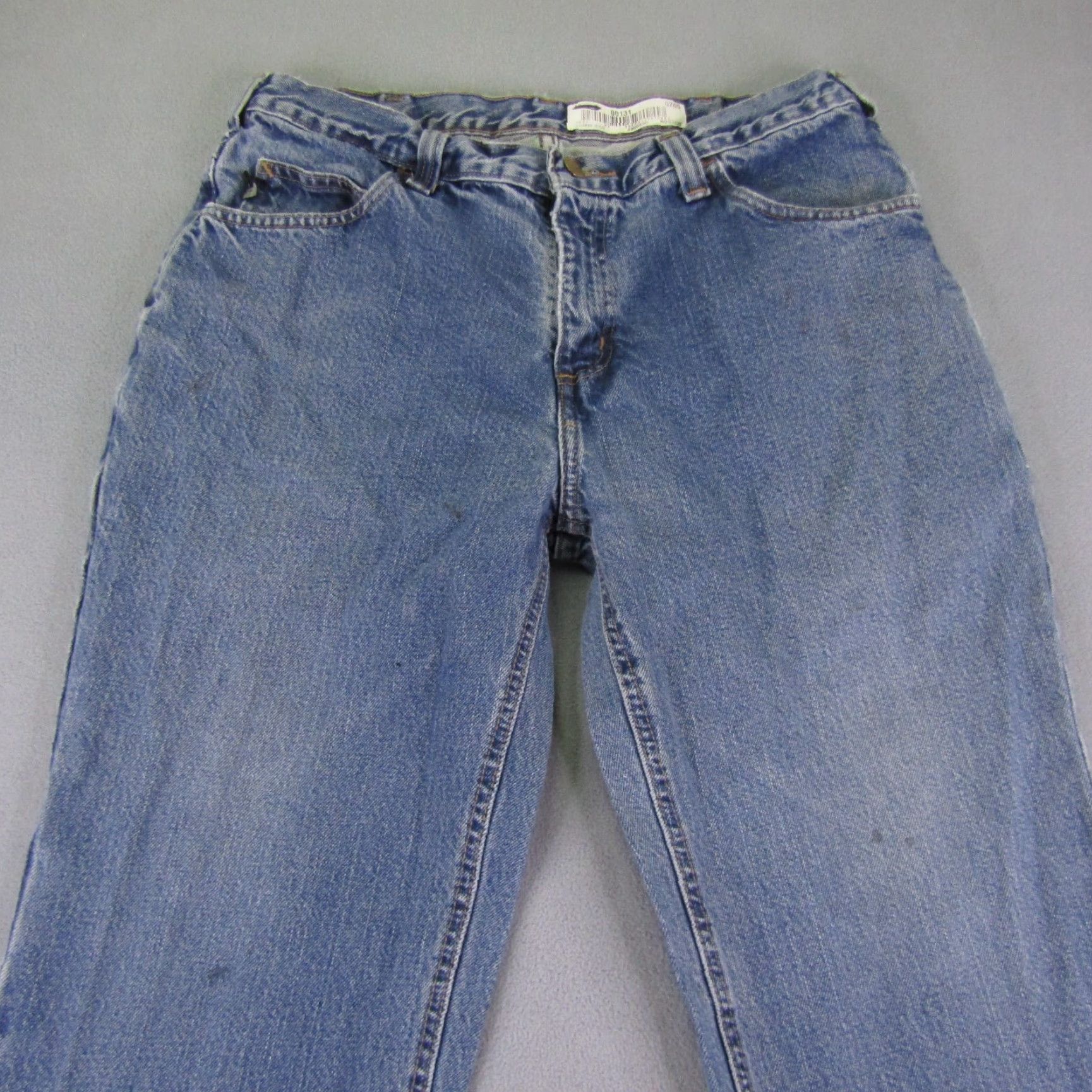 Carhartt VINTAGE Carhartt FR Jeans Mens 34x30 Blue Flame Resistant Carpenter Utility Workwear Pants Size US 33 - 2 Thumbnail