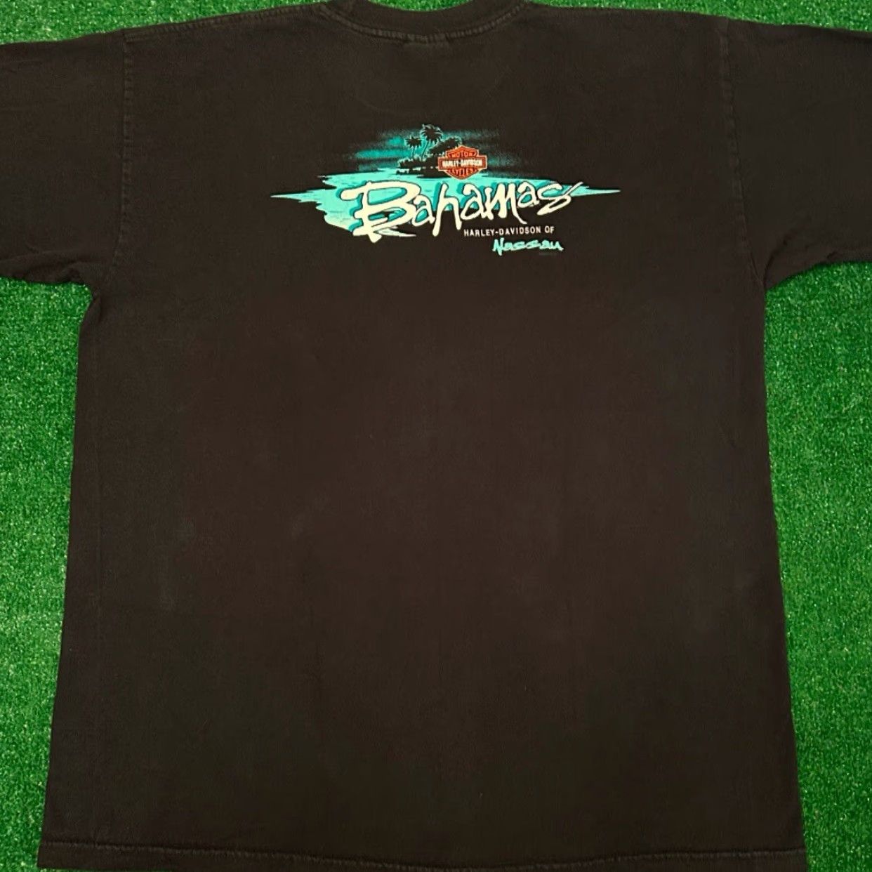 Harley Davidson VINTAGE Harley-Davidson Biker Flames Logo T-Shirt Mens XL Black Short Sleeve Logo 90s Y2K Vintage VTG Shirt Mens XL Size US XL / EU 56 / 4 - 3 Thumbnail