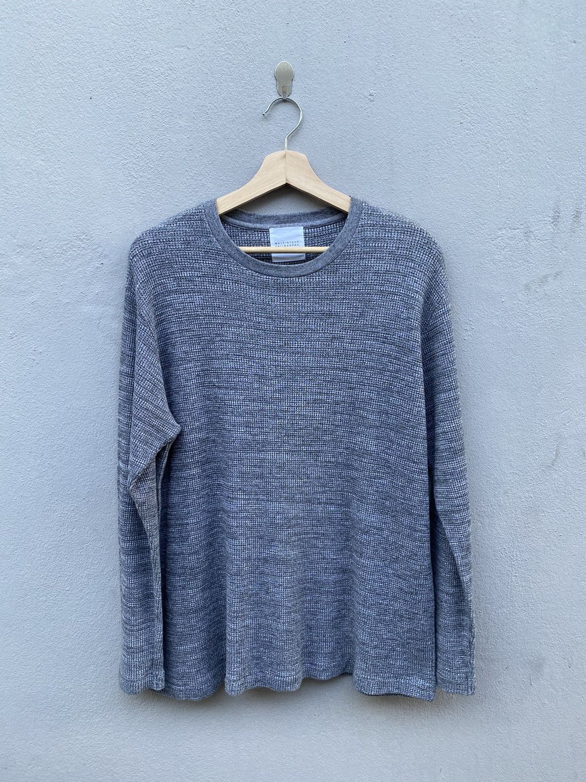 Mackintosh Mackintosh Philosophy Sandy Gray Waffle Heavy Cotton LS Size US M / EU 48-50 / 2 - 1 Thumbnail
