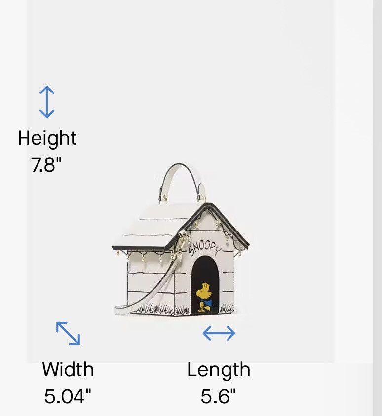 Kate Spade Kate Spade Peanuts X KSNY Snoopy 3D Dog House Crossbody Size ONE SIZE - 6 Thumbnail