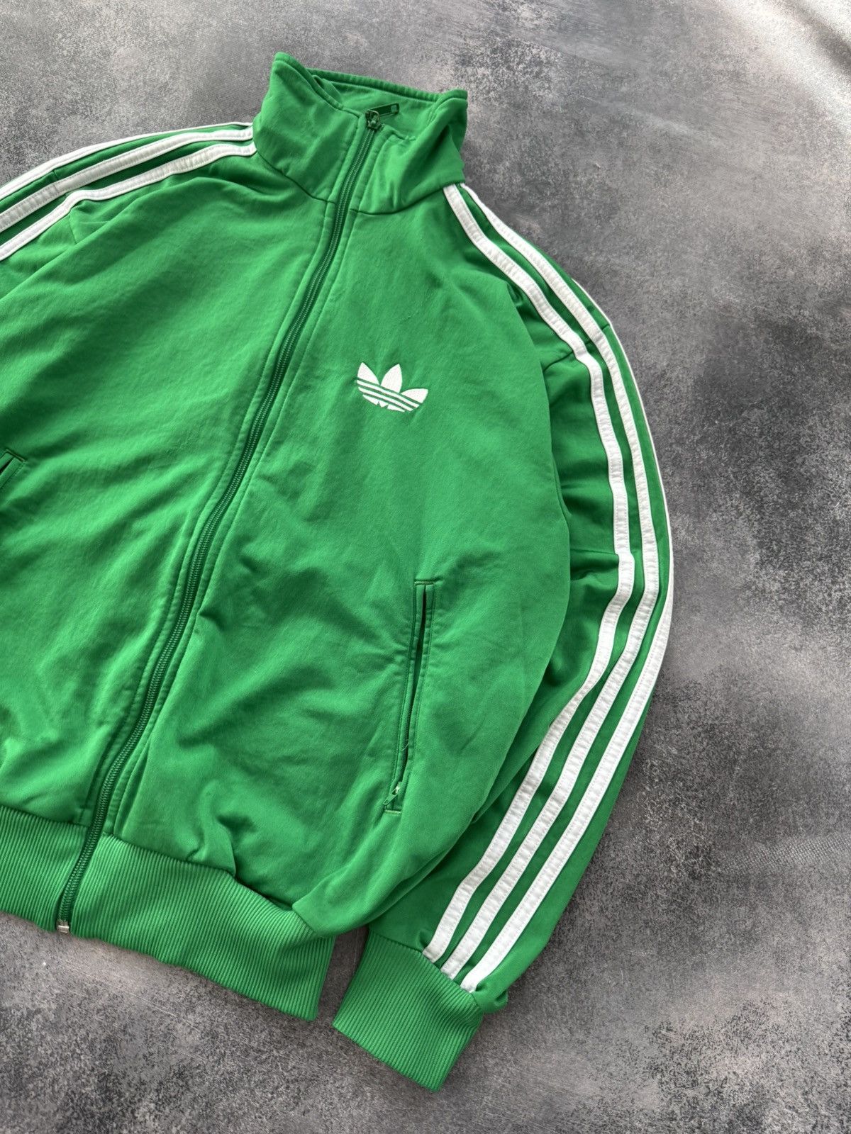 Adidas Vintage Adidas Firebird Track Retro Jacket O0s Green White Size US S / EU 44-46 / 1 - 3 Thumbnail