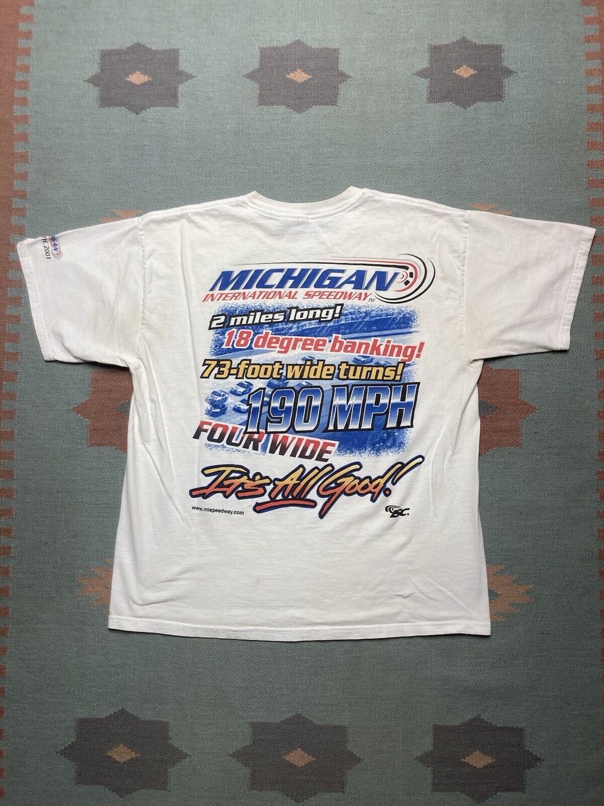 NASCAR × Vintage Vtg t shirt Michigan international speedway nascar XL Size US XL / EU 56 / 4 - 2 Thumbnail