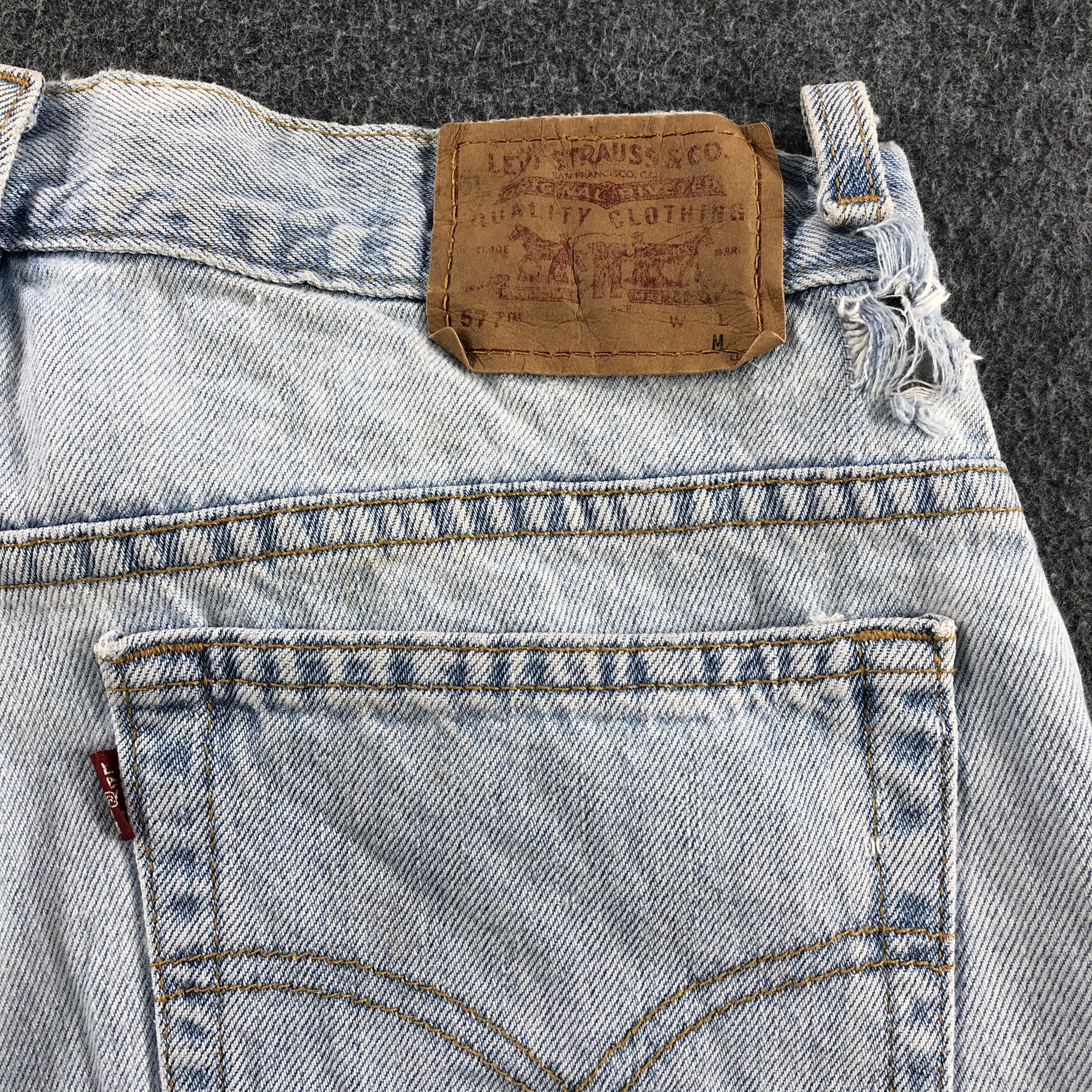 Levi's Vintage 90s Light Wash Levis 577Jeans- J1313 Size US 31 - 5 Thumbnail