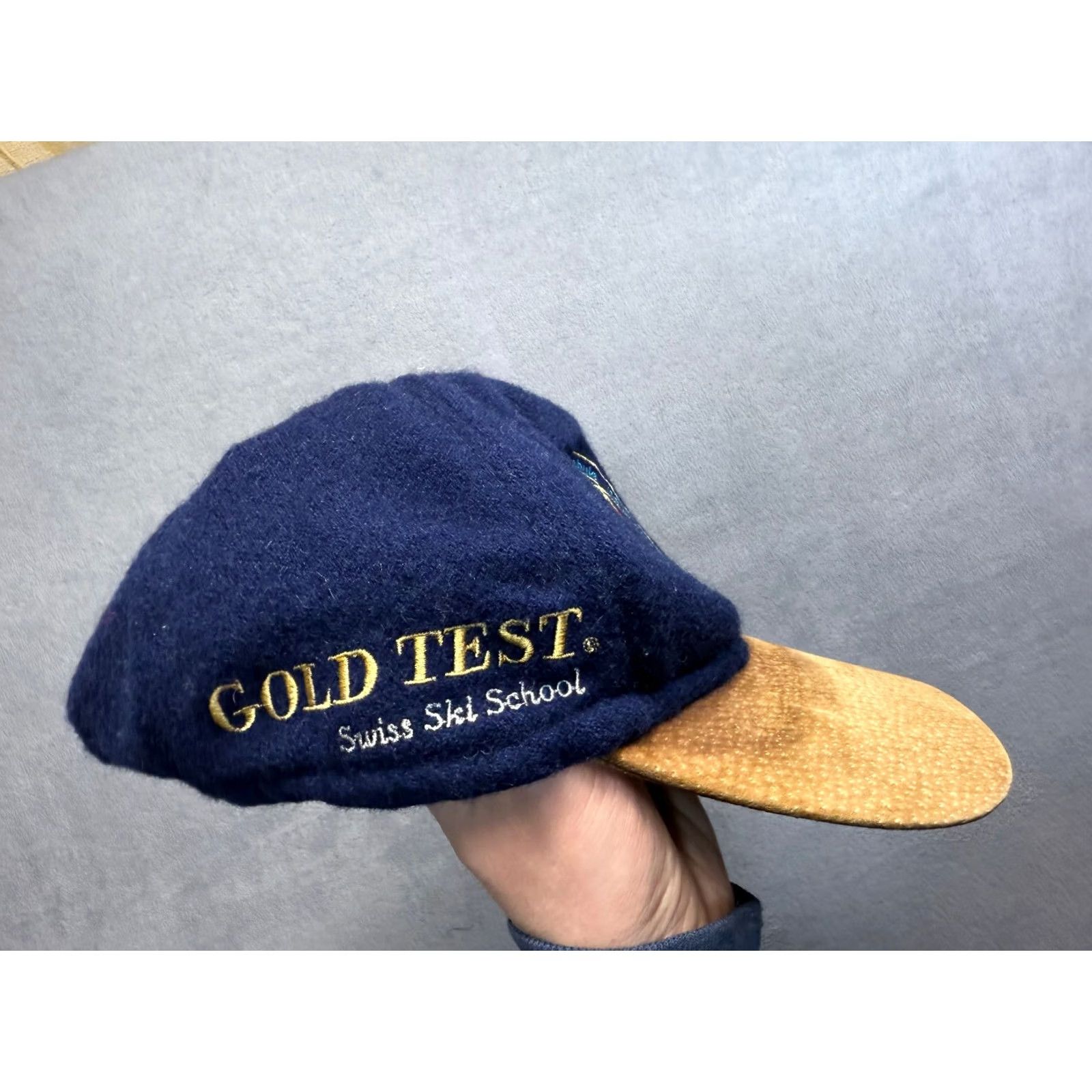 Vintage VINTAGE Trikora Blue Ski Baseball Cap Men One Size Swiss Gold test Trikora Switzerland Golf Cap Size ONE SIZE - 5 Thumbnail