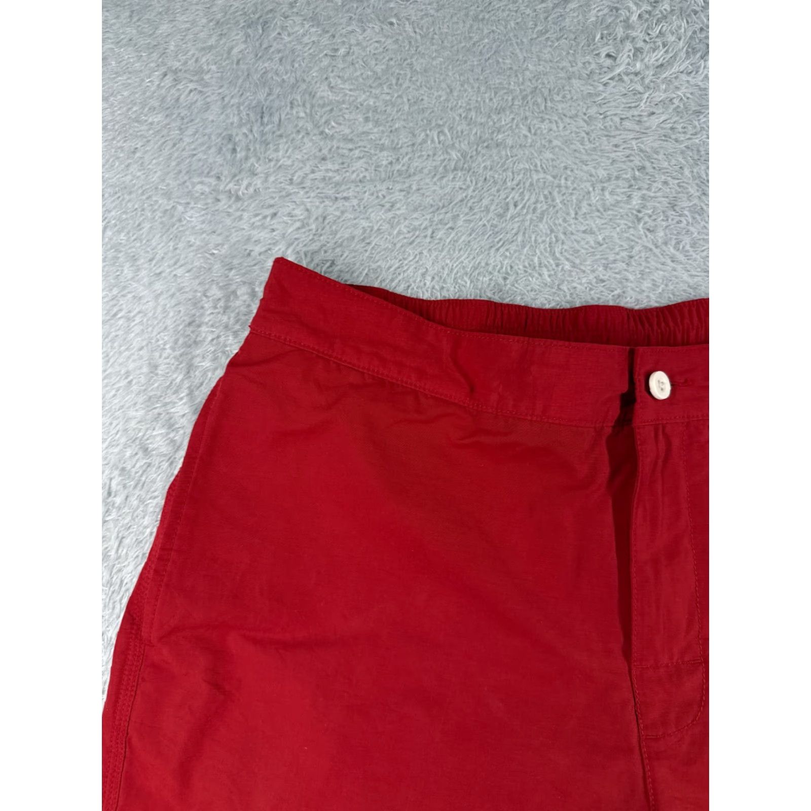 Tommy Bahama Tommy Bahama Swim Bottom Men L Red Solid Cotton Polyester Lined RELAX Size US 33 - 4 Thumbnail