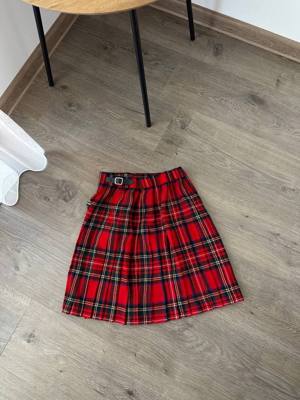 Japanese Brand × Vintage Vintage Japanese Scotland Wool Red Skirt Size 27" / US 4 / IT 40 - 10 Thumbnail