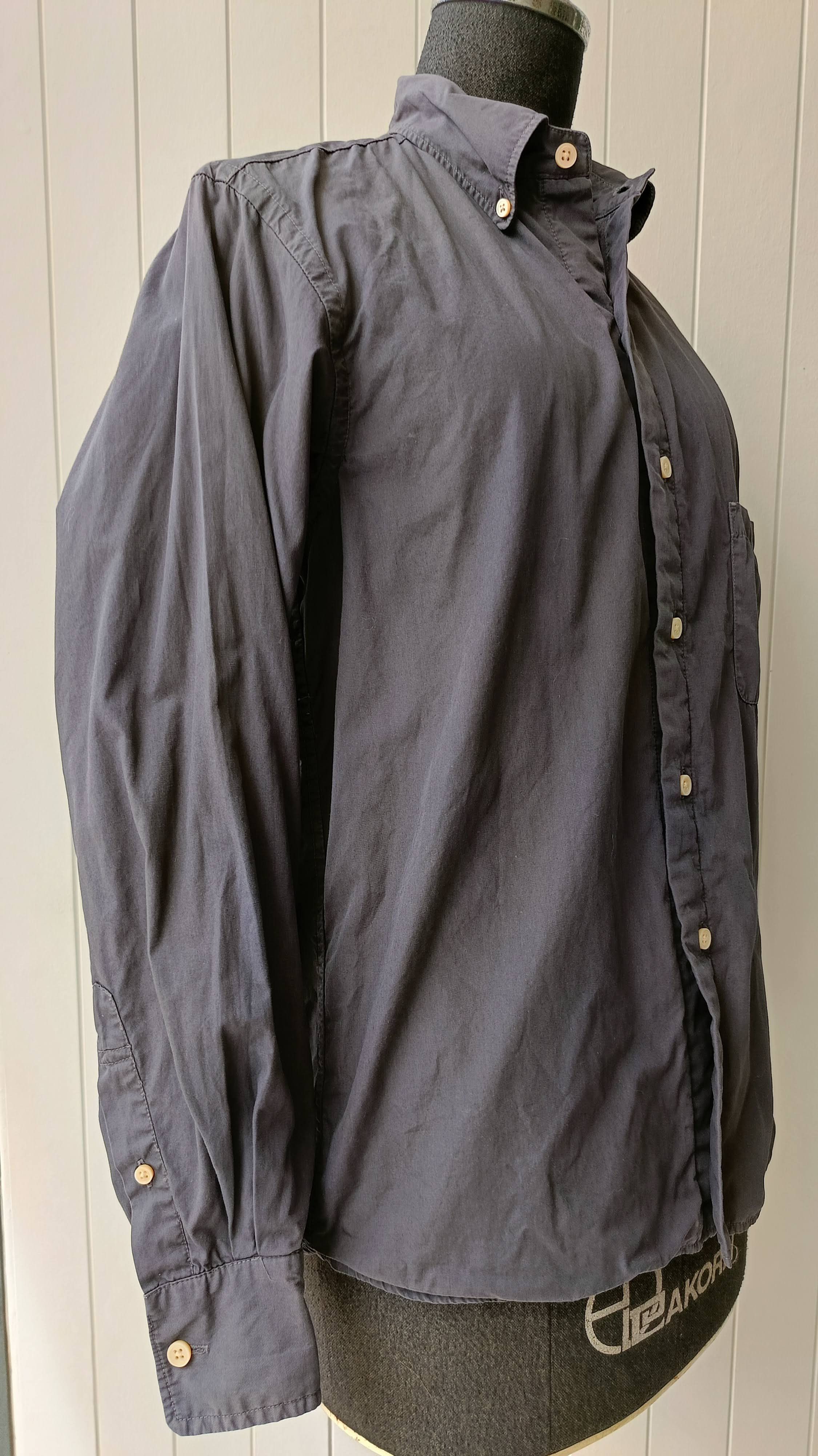 45rpm 45RPM NMD studio by R 1 solid dark gray small lined shirt Size US S / EU 44-46 / 1 - 5 Thumbnail