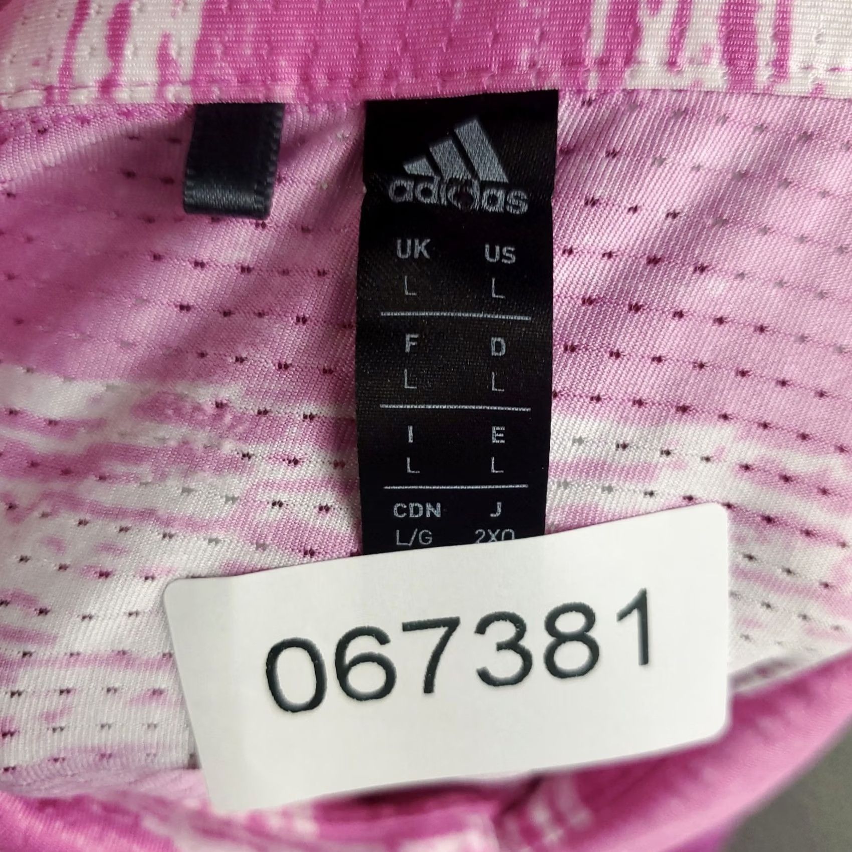 Adidas Adidas Polo Shirt Mens Large Pink Striped Las Vegas Golf Short Sleeve Polo Shirt Mens Large Pink Striped Las Vegas Golf Short Sleeve Size US L / EU 52-54 / 3 - 7 Thumbnail