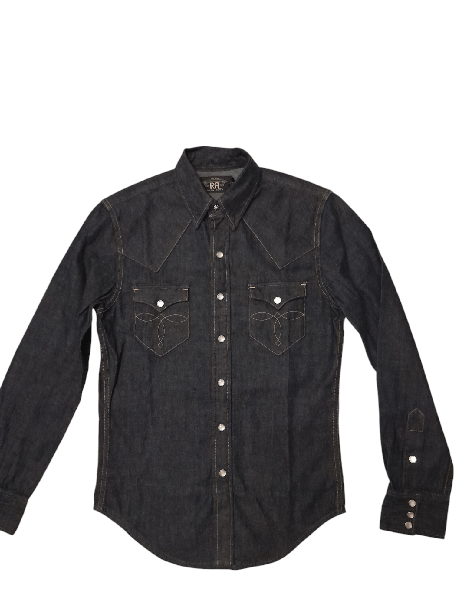 RRL Ralph Lauren RRL Ralph Lauren Buffalo Denim Shirt (F353) Size US XS / EU 42 / 0 - 2 Thumbnail