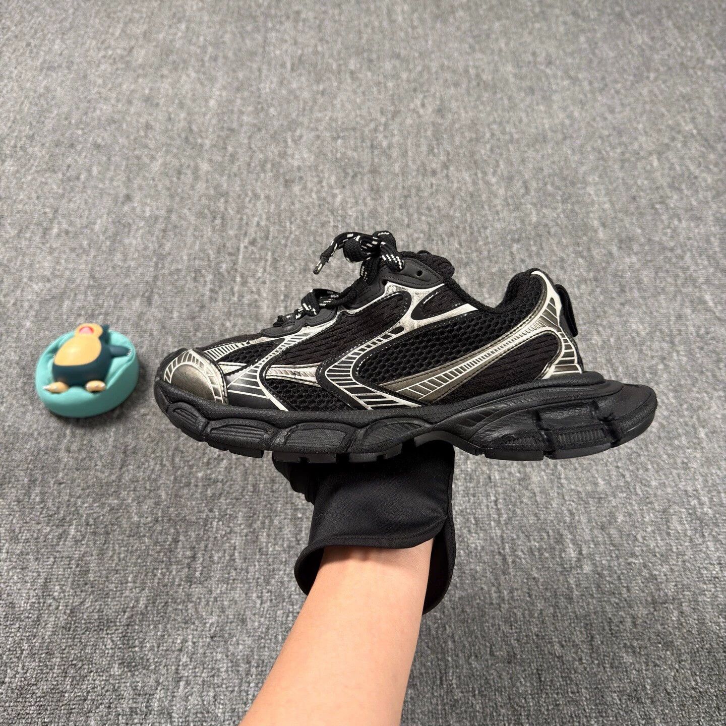 Balenciaga Balenciaga 3XL Black Silver Casual Shoes Size 39 MINT Size US 9 / IT 39 - 8 Thumbnail