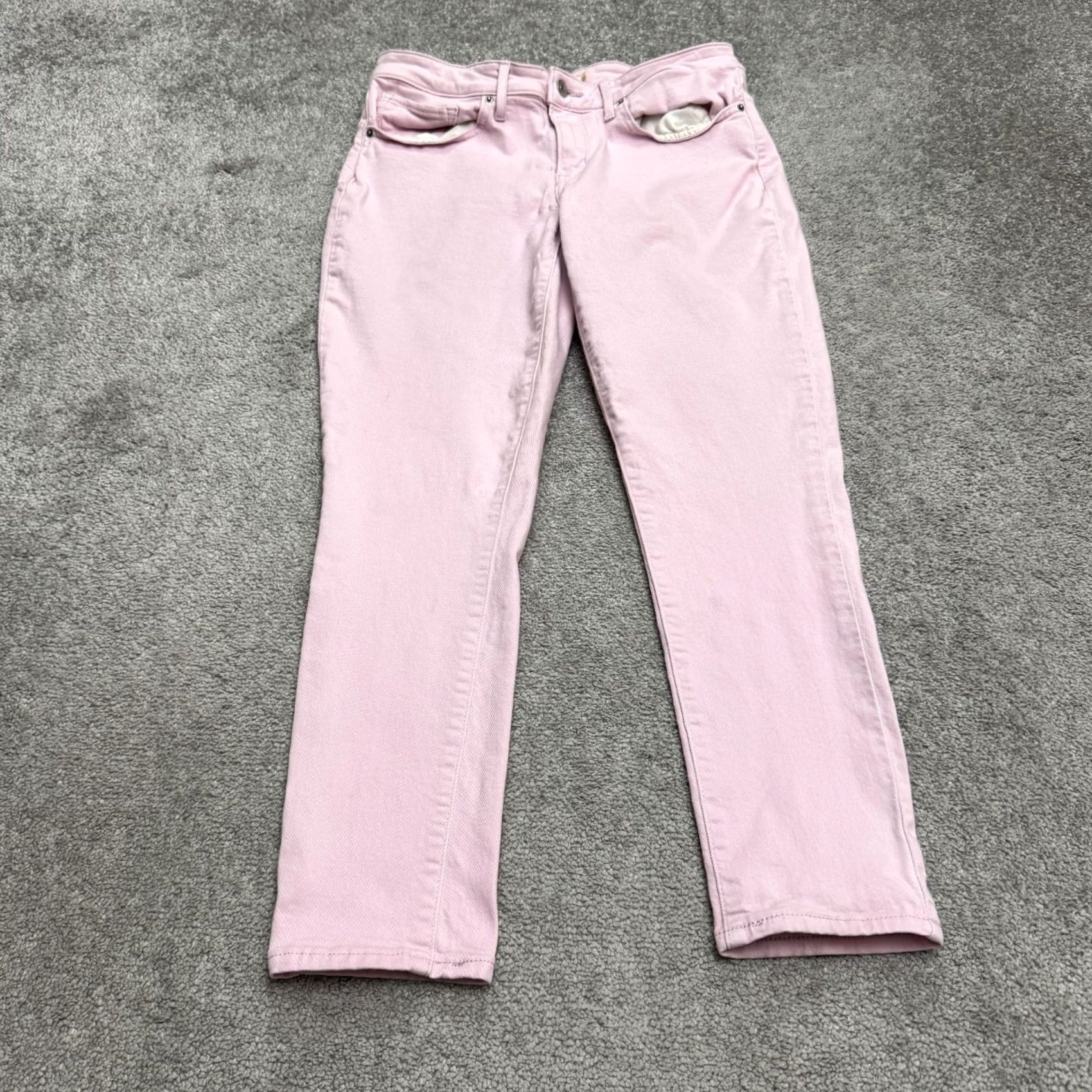 Levi's Levi's 711 Skinny Jeans Womens 30 Light Pink Mid Rise Stretch Denim 5-Pocket City 2000s Mens Women Girls Size 30" / US 8 / IT 44 - 2 Thumbnail