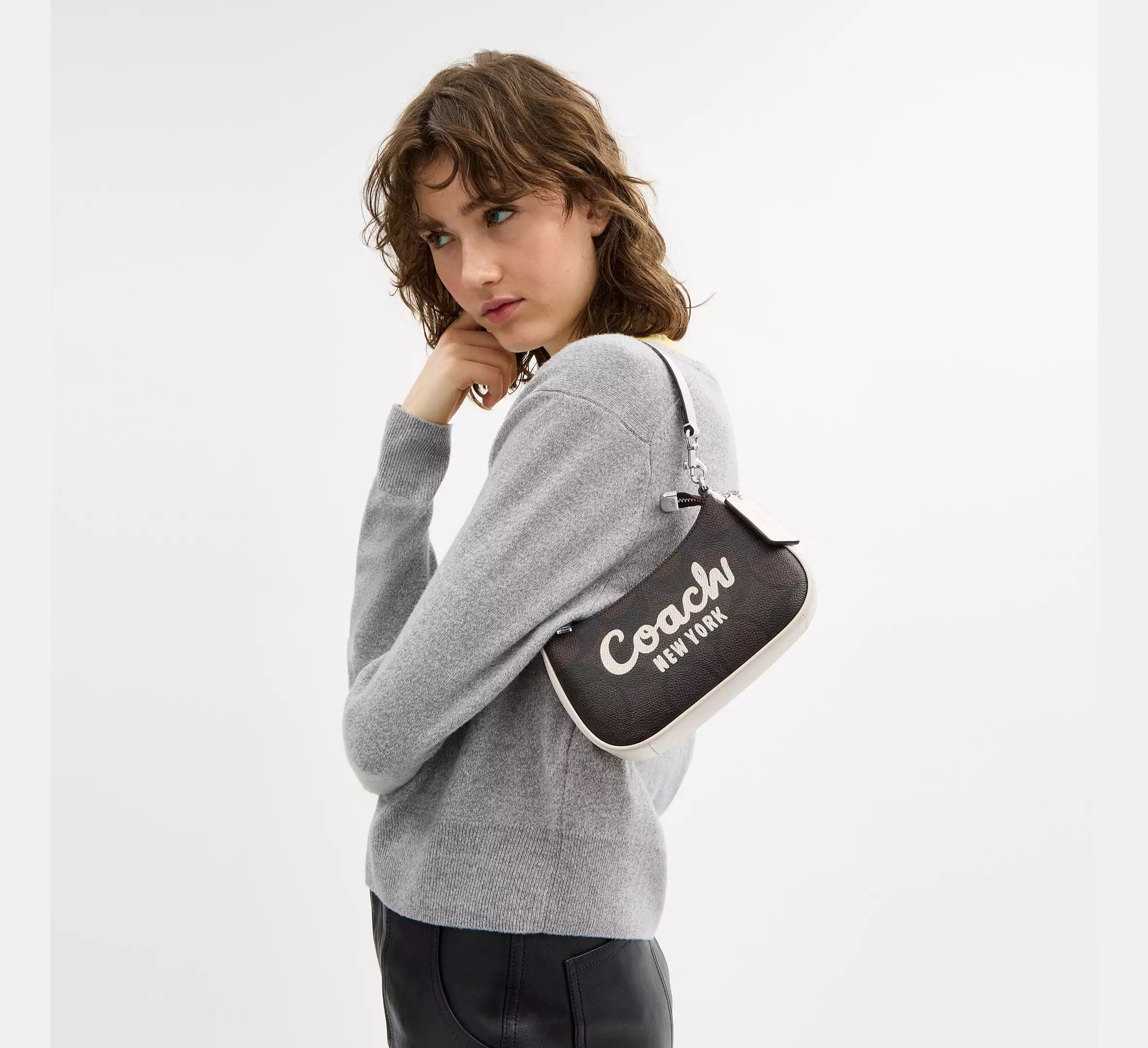 Coach Teri Mini Crossbody Bag In Signature Canvas Coach Graphic Size ONE SIZE - 3 Thumbnail