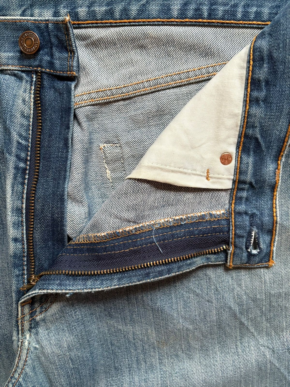Levi's Vintage 90s Levis 512 Faded Mud Wash Distress Baggy Jeans Size US 34 / EU 50 - 7 Thumbnail