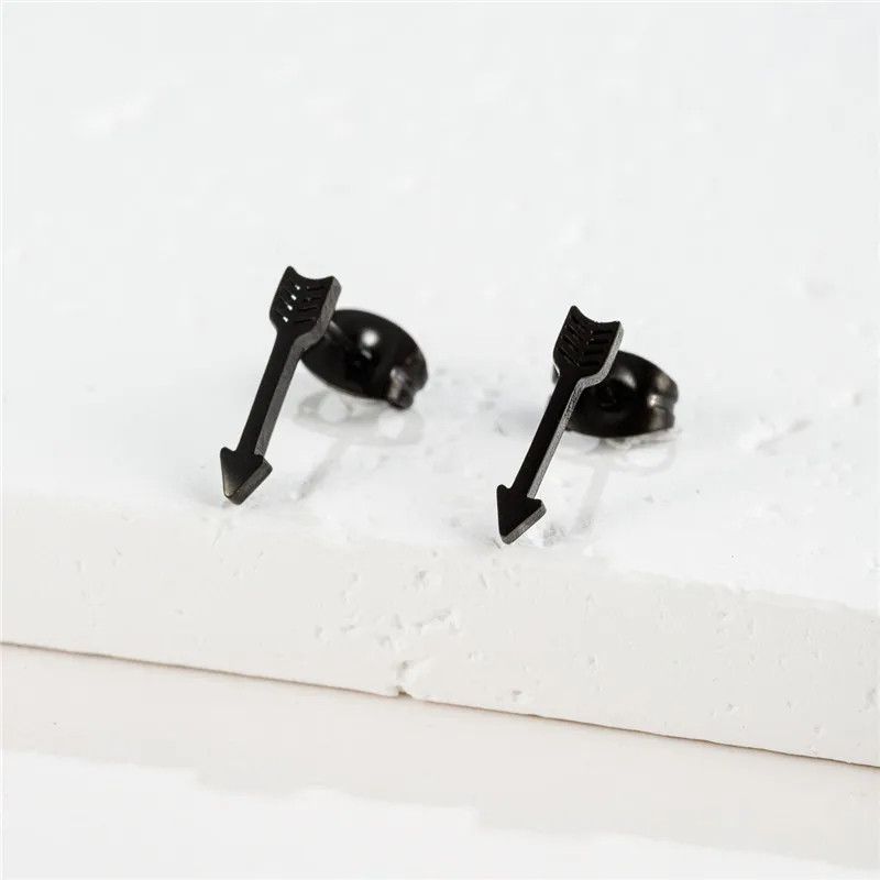Jewelry Arrow Cupid Mini Stud Earrings Charm Earring Gift Size ONE SIZE - 1 Preview