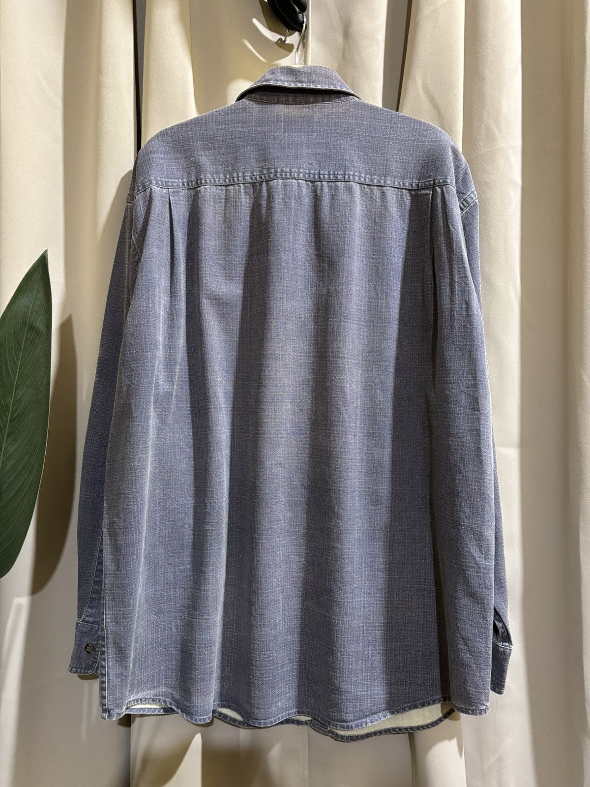 L.L. Bean × Vintage Vtg LL Bean Men's XLT Button Up Heavyweight Denim Size US L / EU 52-54 / 3 - 2 Thumbnail