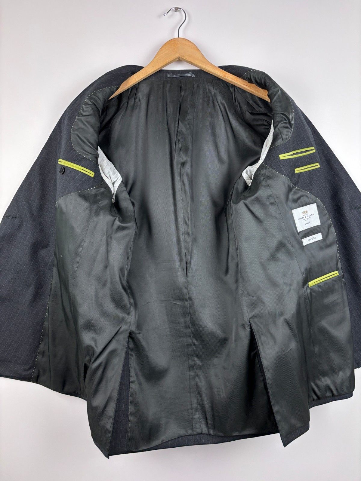 Hawes & Curtis Hawes & Curtis Double-Breasted Super 100s Slim Suit 50R Size 50R - 8 Thumbnail