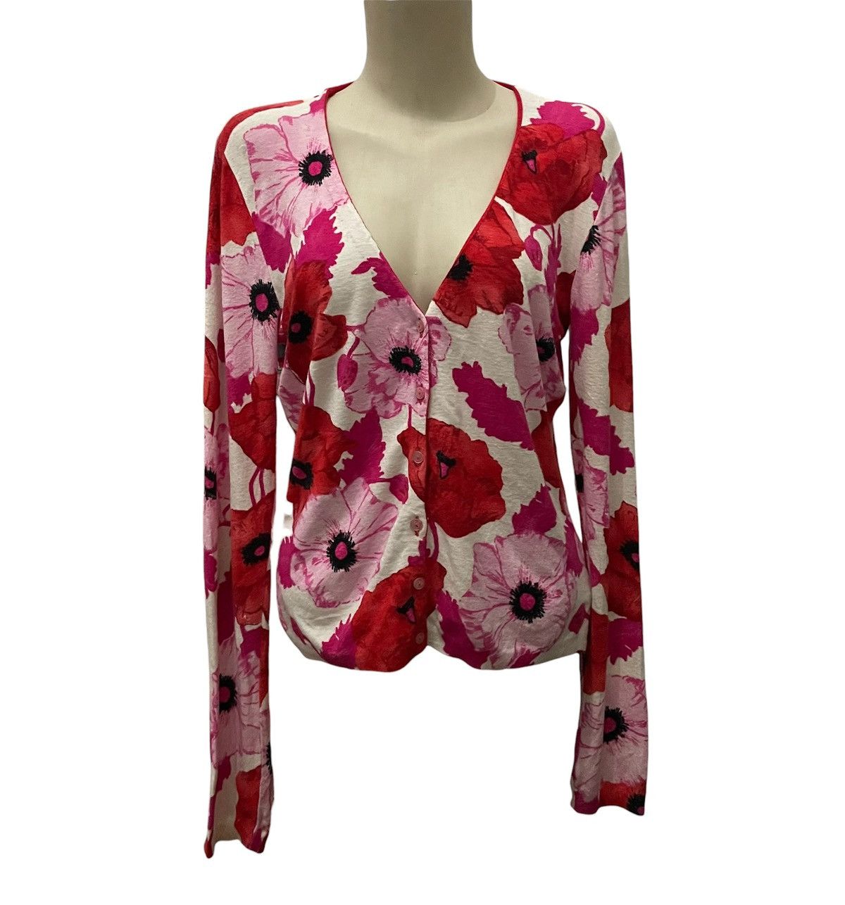 Anna Molinari ANNA MOLINARI FLORAL CARDIGAN JACKET Size M / US 6-8 / IT 42-44 - 2 Thumbnail