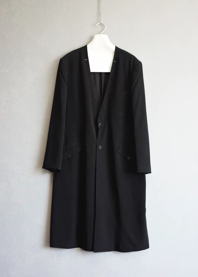 Yohji Yamamoto Yohji Yamamoto 24AW Triacetate Coat with Removable Collar c Size US M / EU 48-50 / 2 - 5 Thumbnail