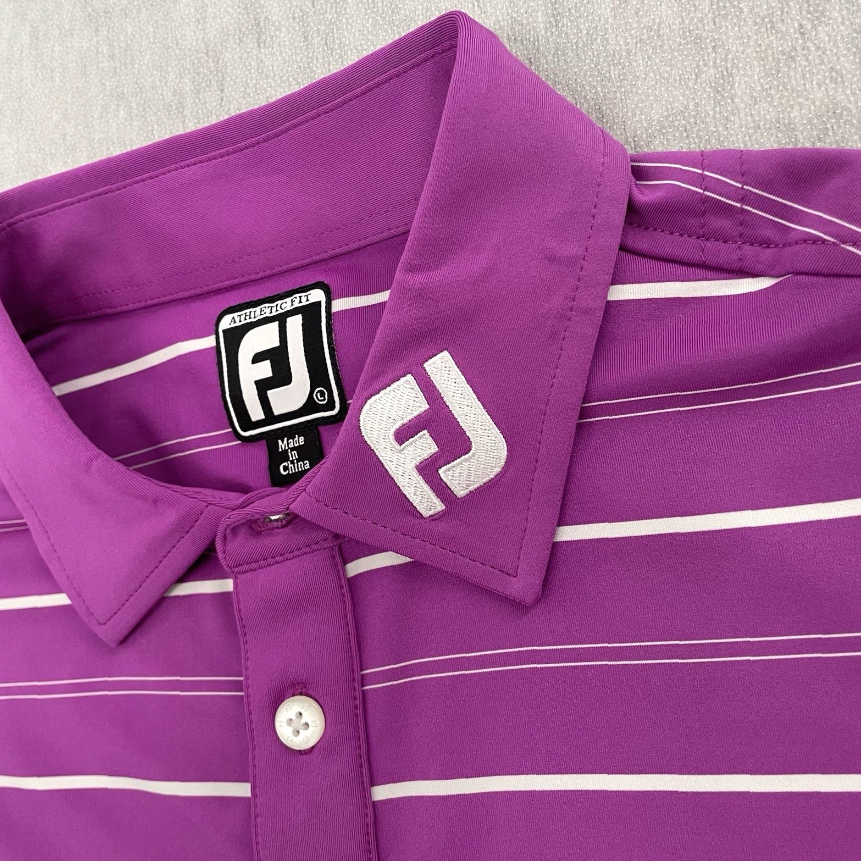 Footjoy Footjoy Polo Shirt Adult Large Purple Golf Logo Tour Issue Men L Polo Shirt Purple FootJoy Logo Embroidered 90s? Size US L / EU 52-54 / 3 - 4 Thumbnail