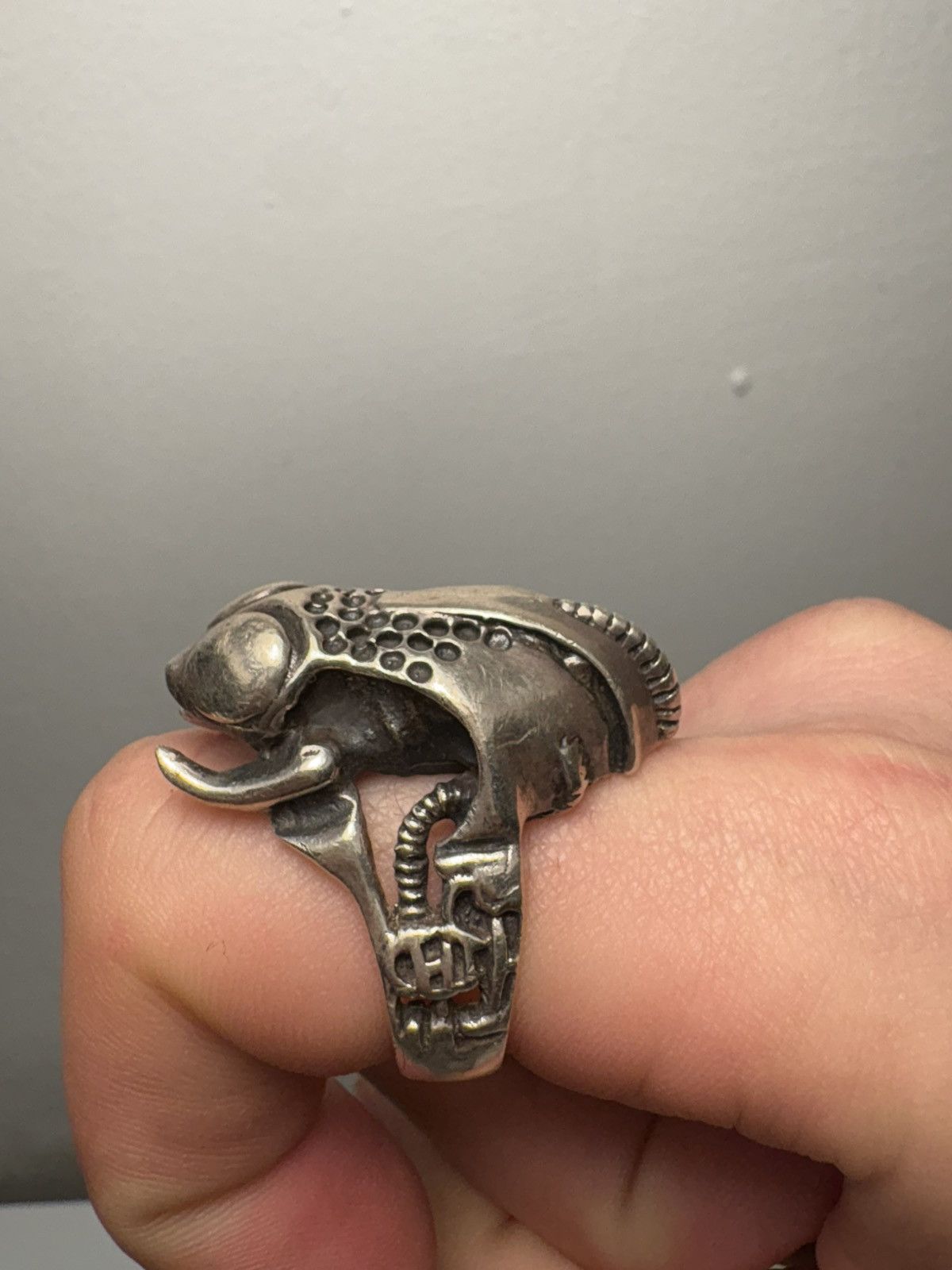 Other Crazy pig lo don silver biomechanl bug ring Size ONE SIZE - 1 Thumbnail