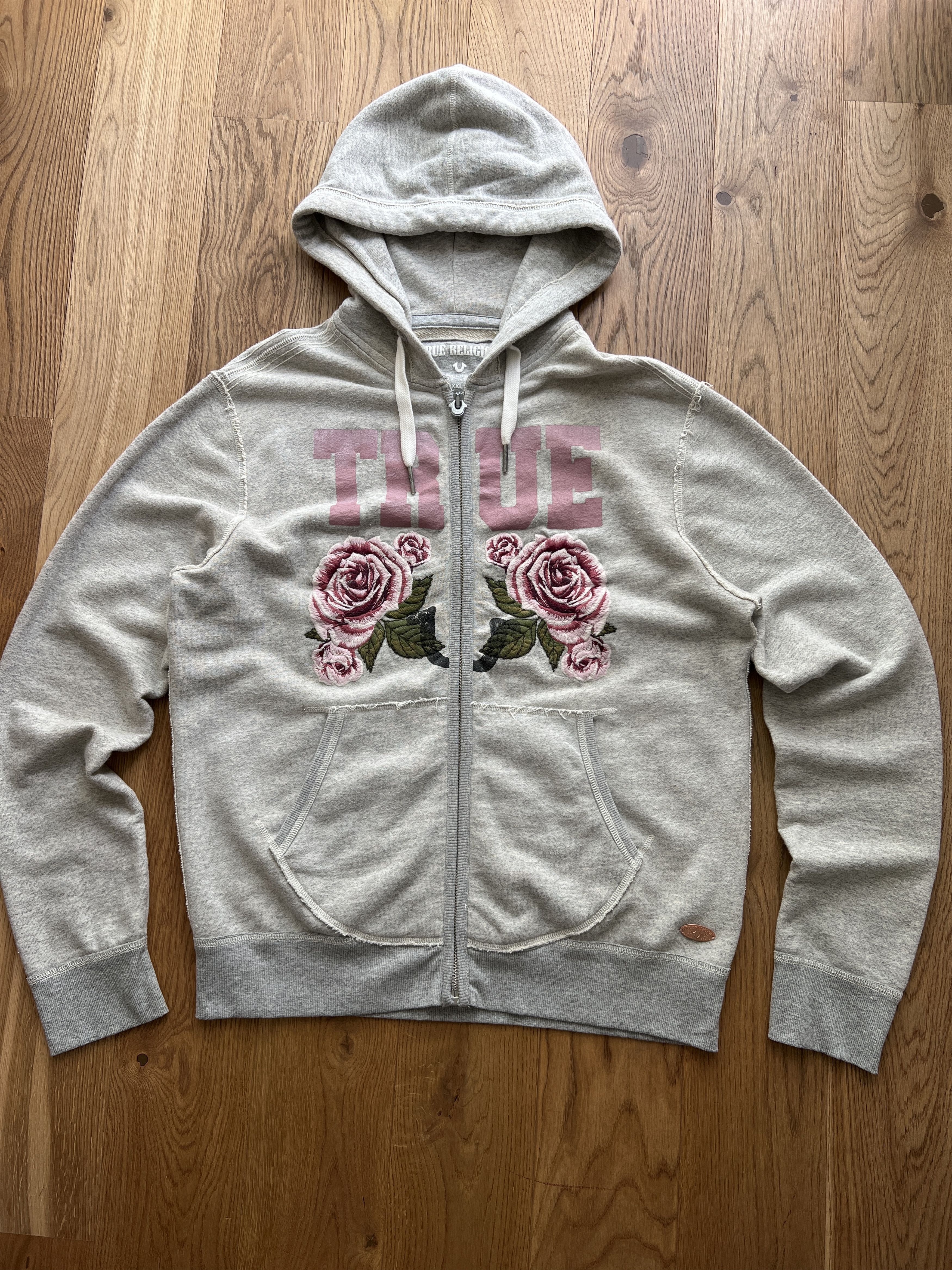 True Religion True Religion Zip up hoodie roses baggy embroidered japanese Size US XXL / EU 58 / 5 - 4 Thumbnail