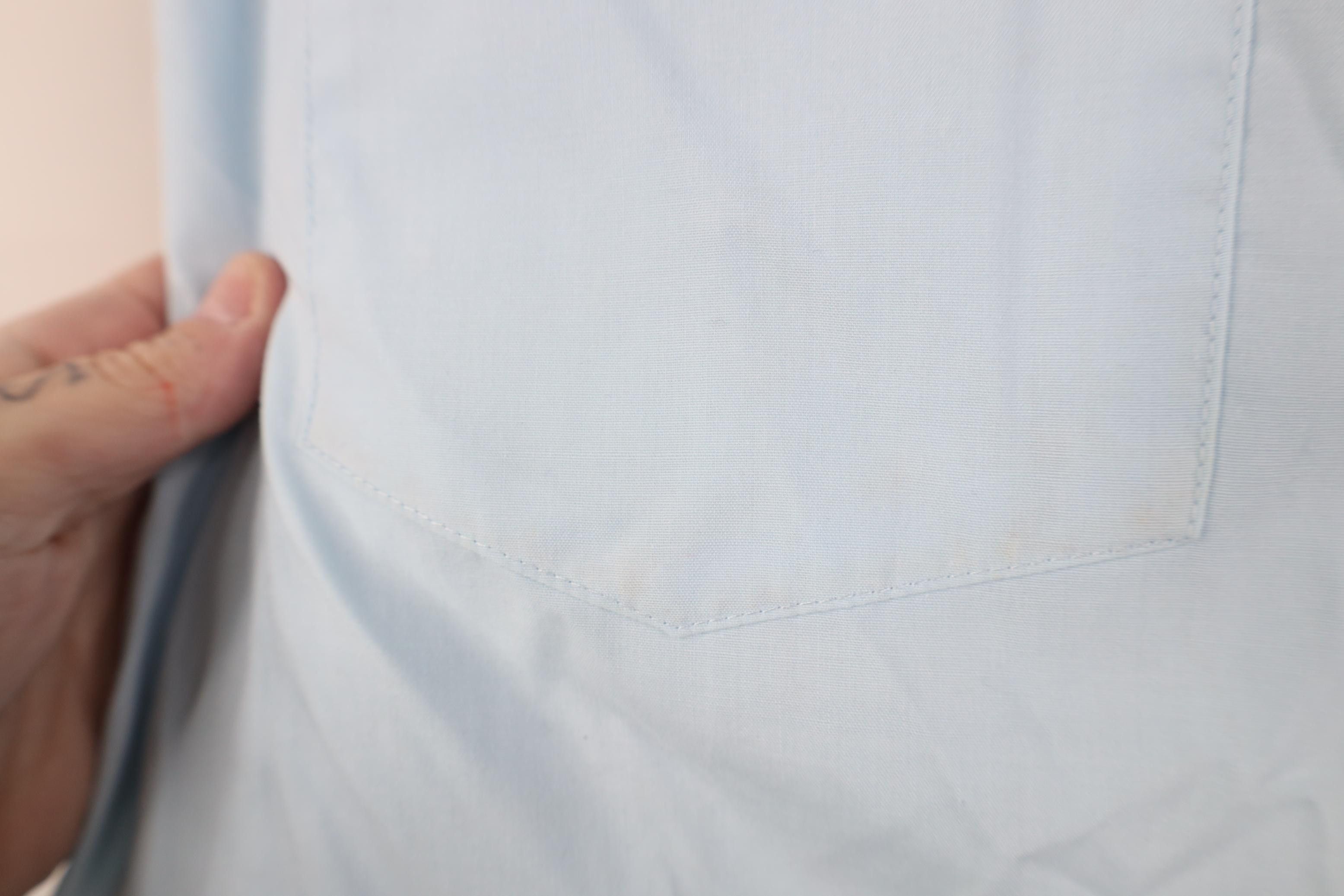 Vintage Vintage 70s Streetwear Collar Button Shirt Carolina Blue Size US M / EU 48-50 / 2 - 5 Thumbnail