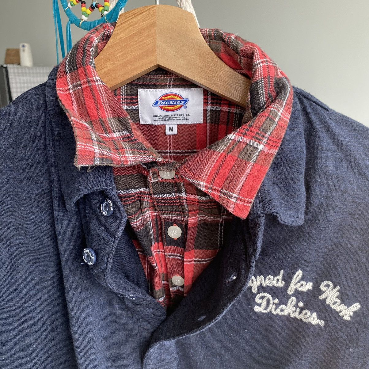 Dickies Vintage Dickies Work Wear Flannel ERD GRUNGE TSHIRT Size US M / EU 48-50 / 2 - 3 Thumbnail